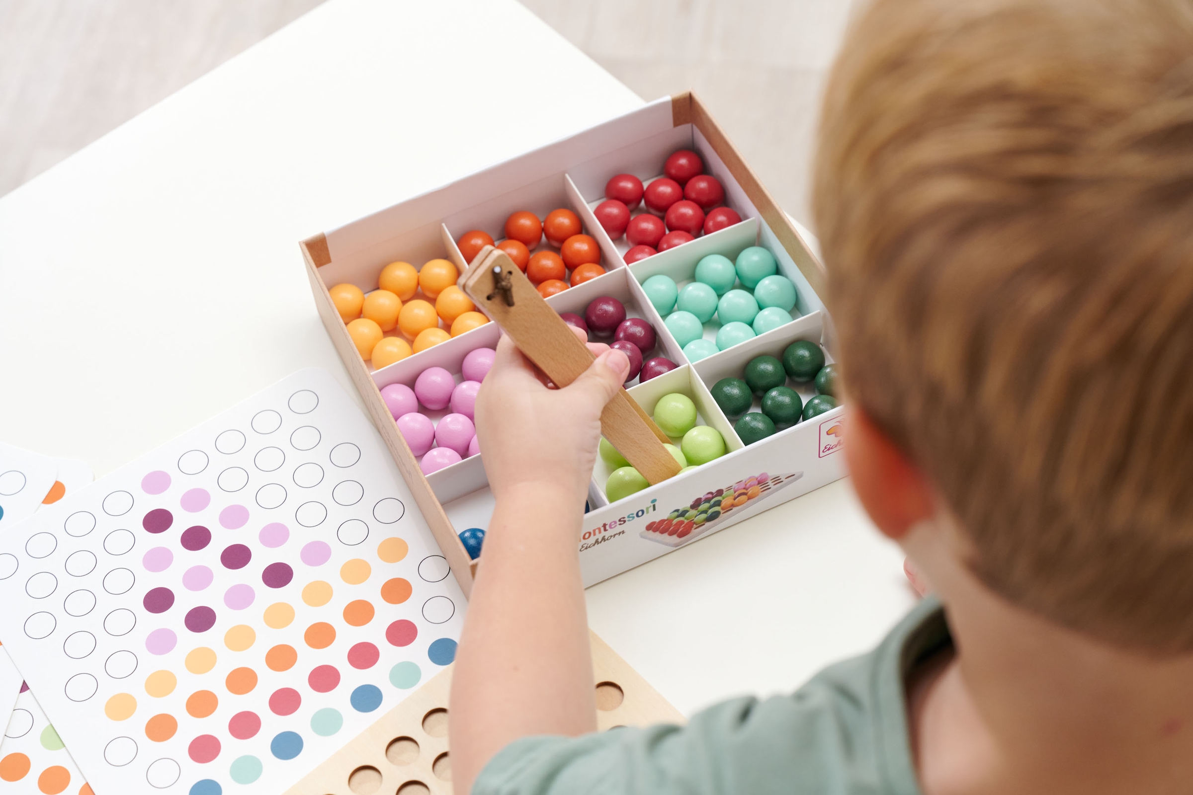 Eichhorn Steckspielzeug »Montessori Sortierperlen«
