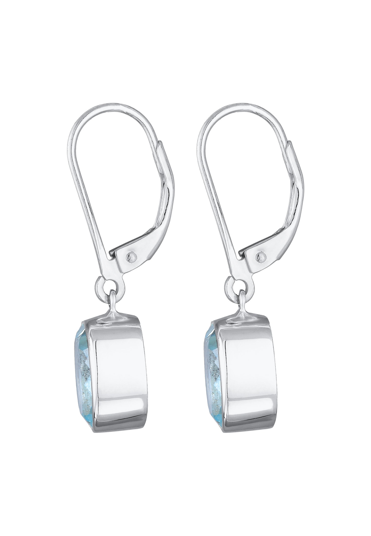 Elli Premium Paar Ohrhänger »Ohrringe Topas Elegant Funkelnd 925 Silber«