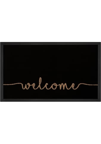 Fußmatte »Cozy Welcome«, rechteckig, Waschbar, Schmutzfangmatte, Outdoor, Innen,...