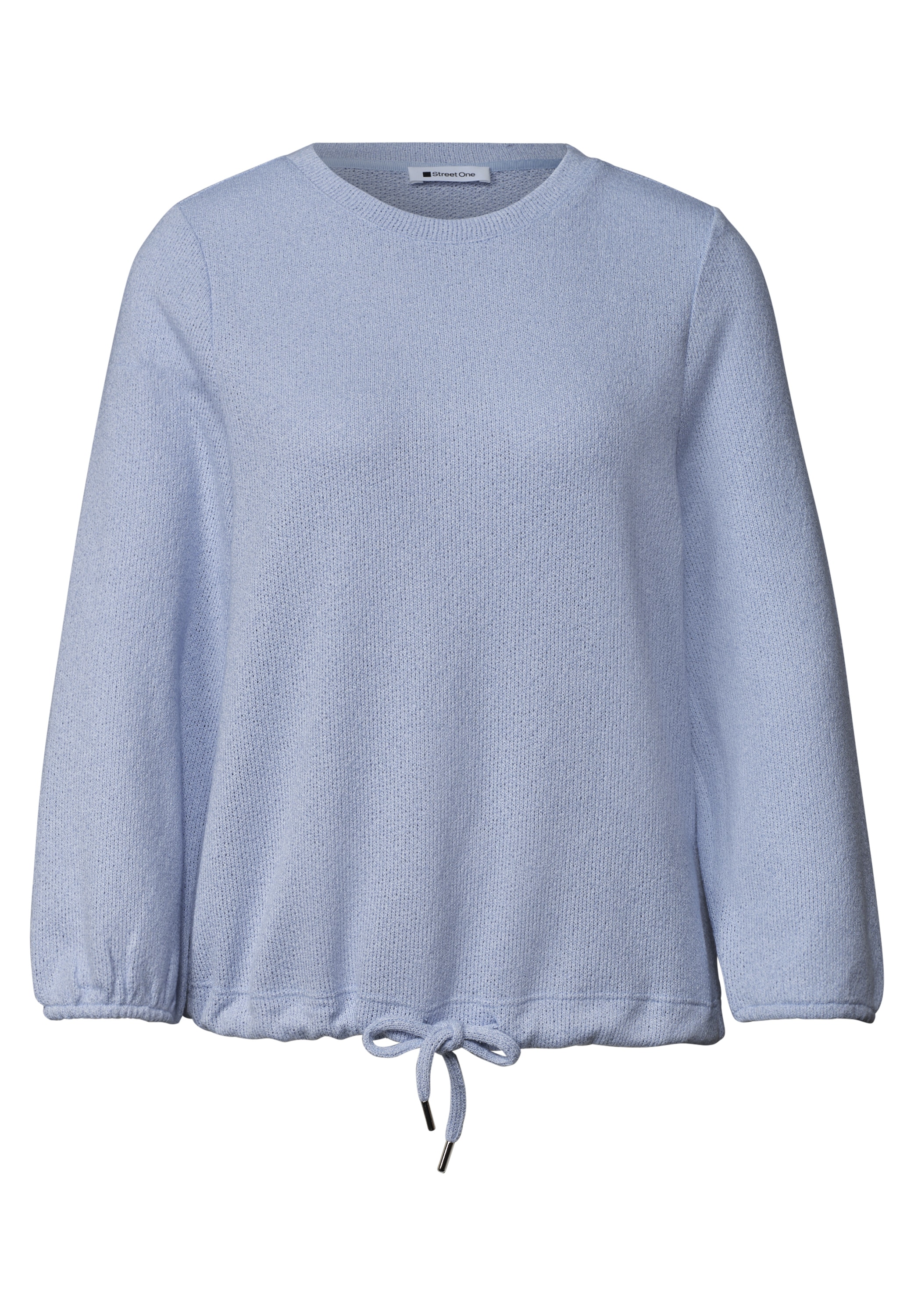 STREET ONE Rundhalsshirt 3/4-Arm Shirt im Strick-Look