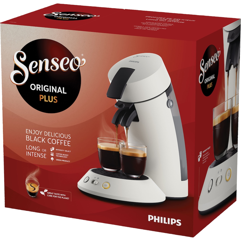 Philips Senseo Kaffeepadmaschine »Original Plus CSA210/10, aus 80% recyceltem Plastik«