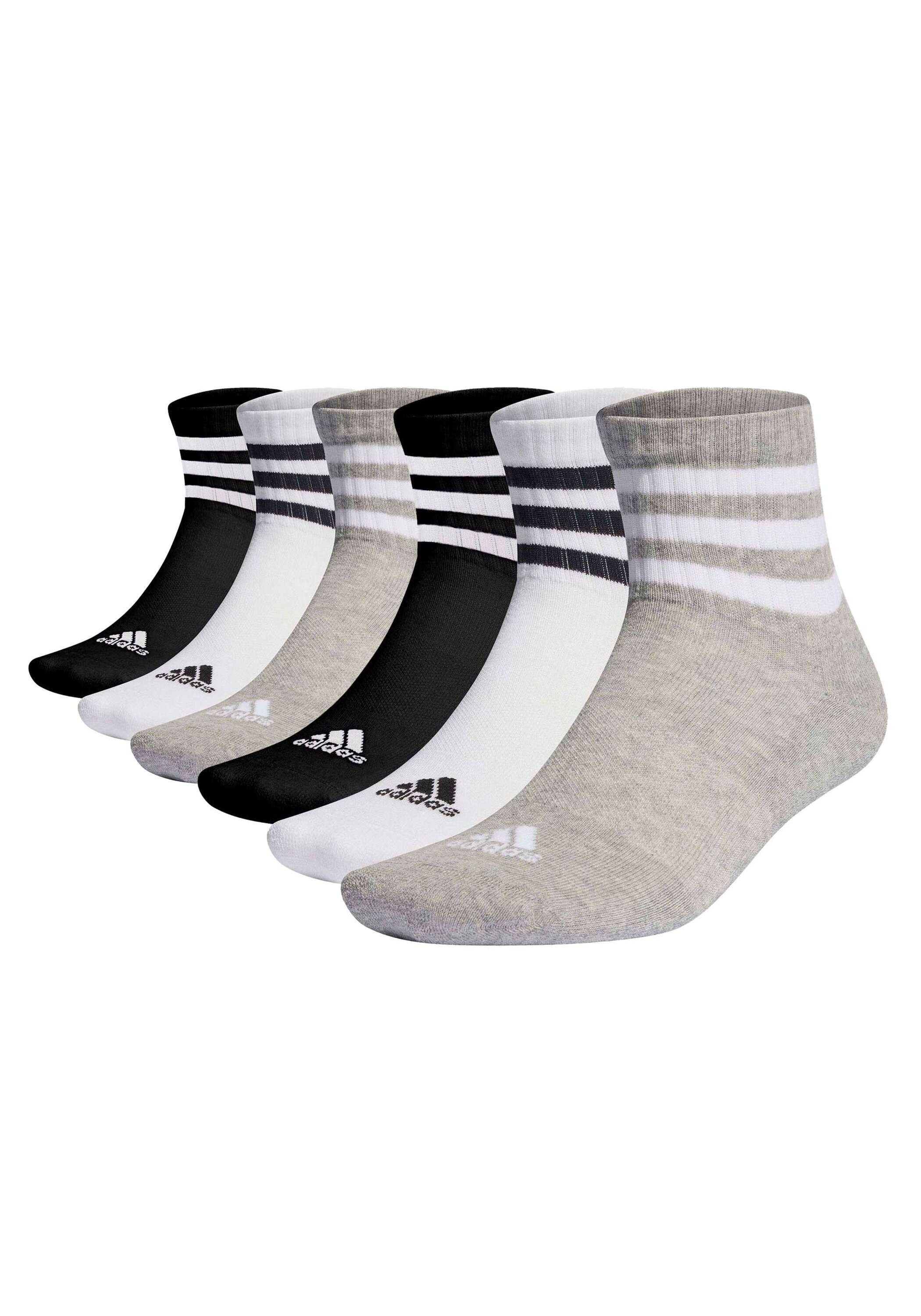 adidas Originals Kurzsocken »Socken 3-Stripes Cushioned Sportswear Mid-Cut Socks 6er Pack«