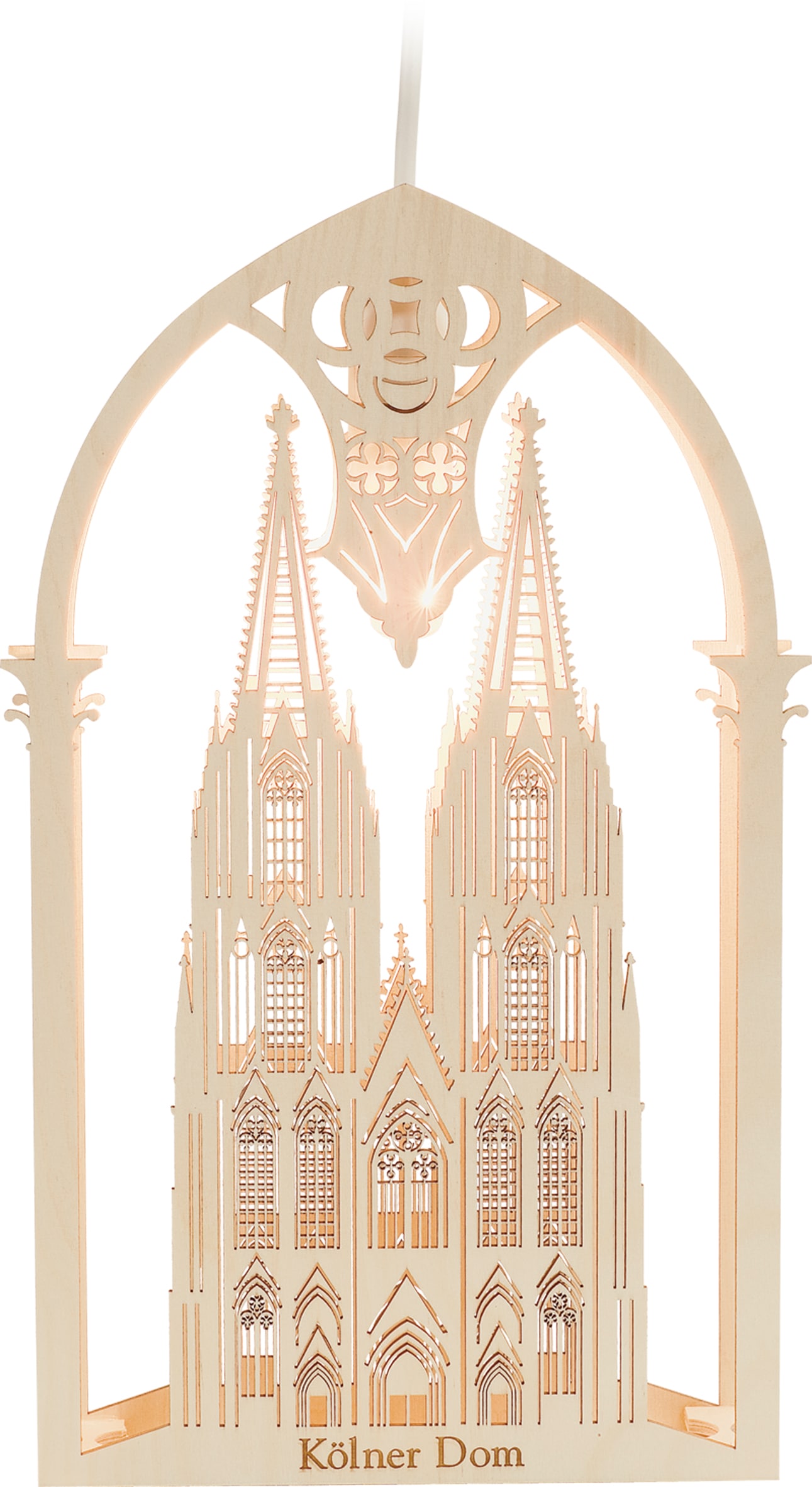 Saico Original LED Fensterbild »Kölner Dom, inkl. LED-Leuchtmittel, warmweiß« E14 BxHxT: 18,5x32x4,5cm, Größe Höhe: 32 cm