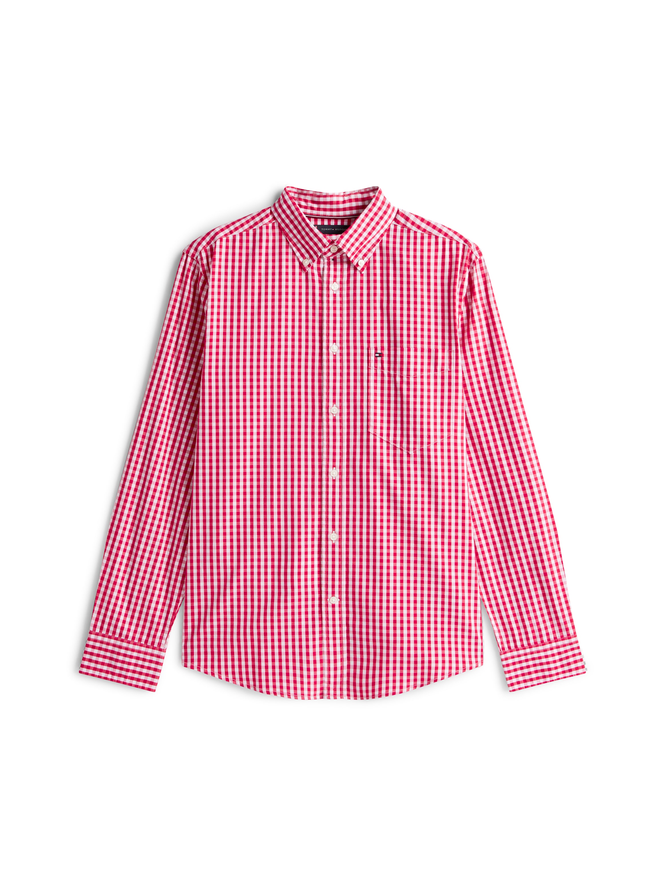 Tommy Hilfiger Langarmhemd »FLEX POPLIN GINGHAM SHIRT«