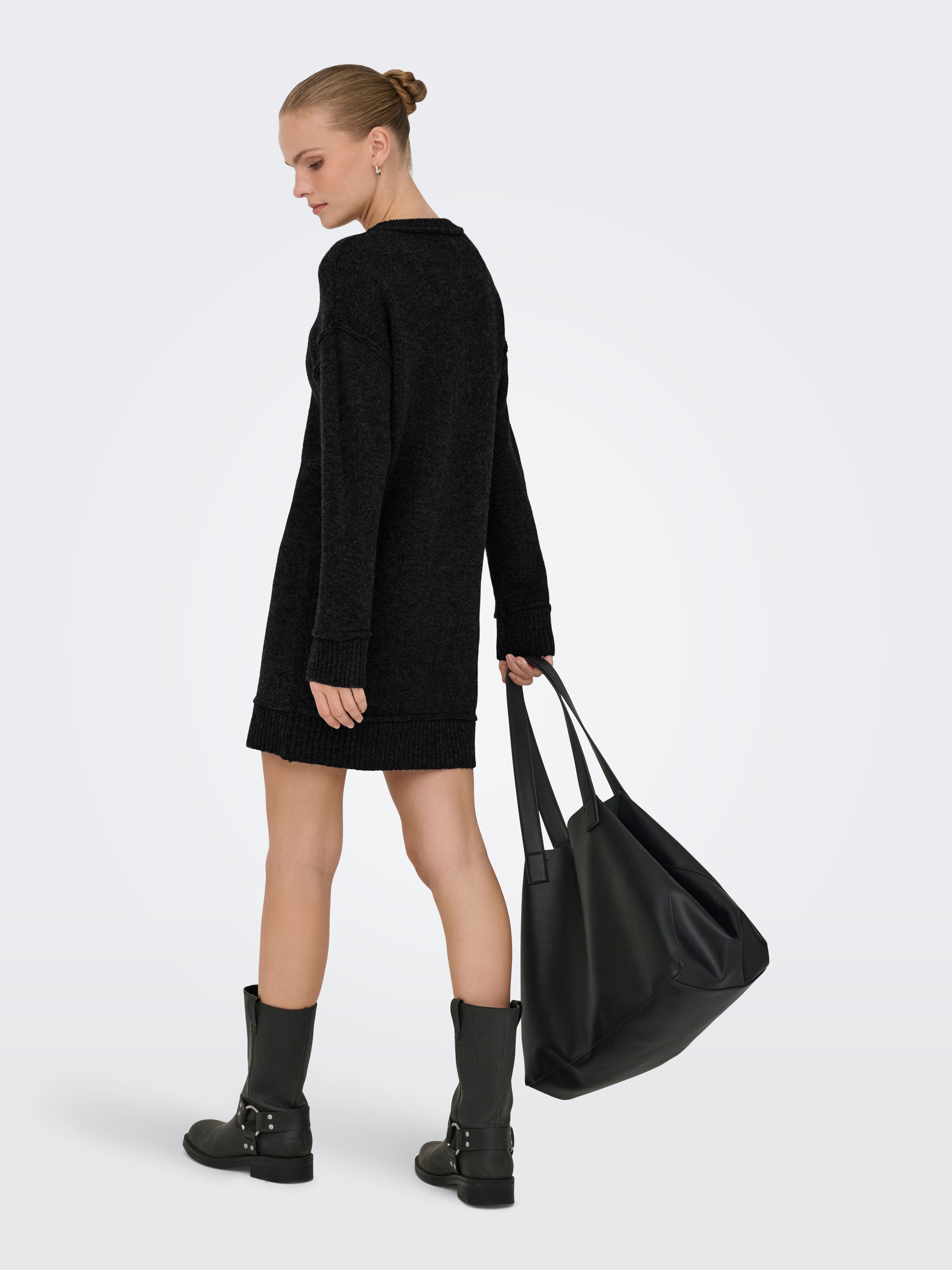 ONLY Midikleid »ONLHAZEL LS O-NECK DRESS BF KNT« Sommerkleid