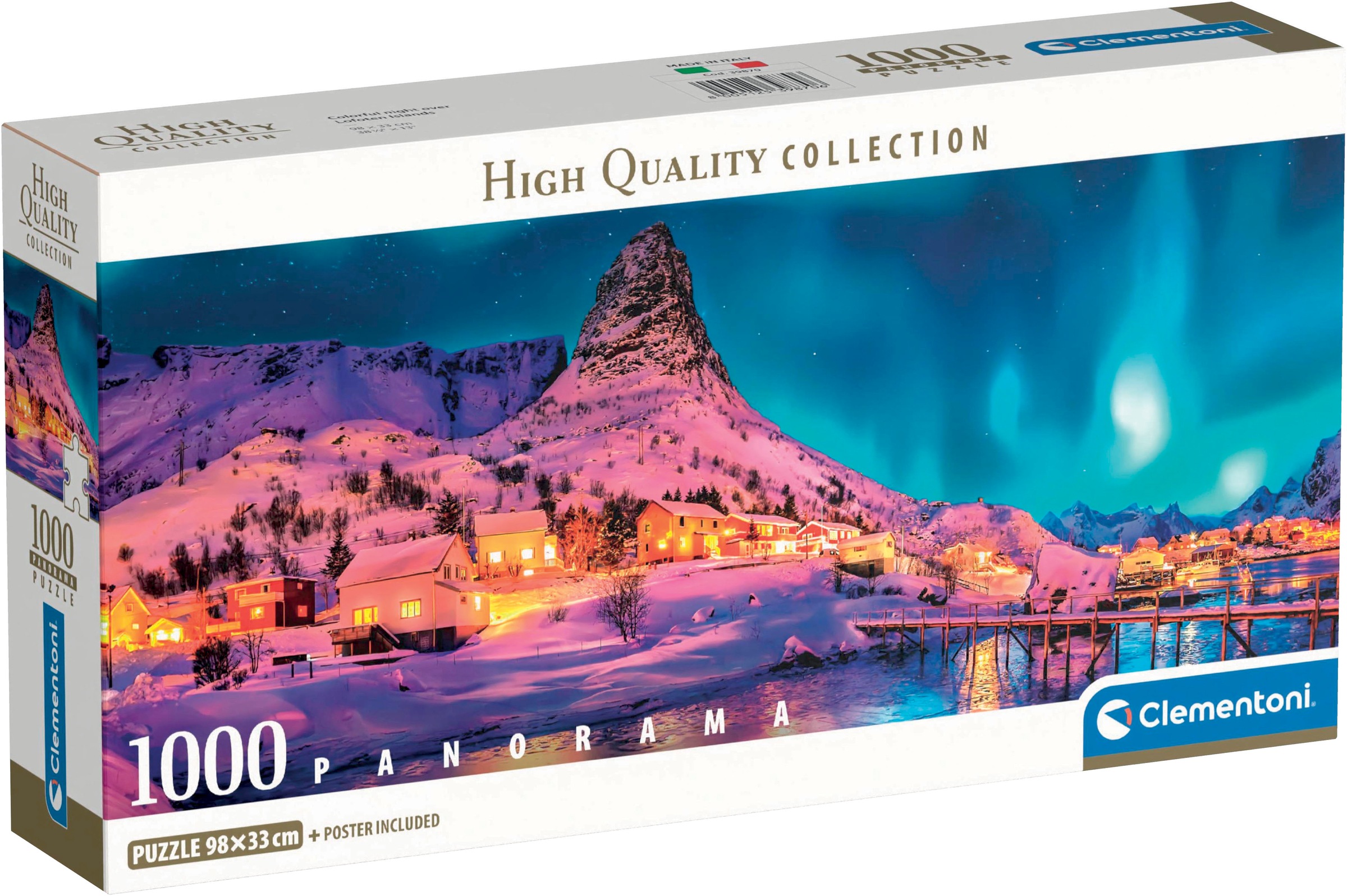 Clementoni® Puzzle »Panorama High Quality Collection Compact, Lofoten bei Nacht«, Made in Europe; FSC® - schützt Wald - weltweit