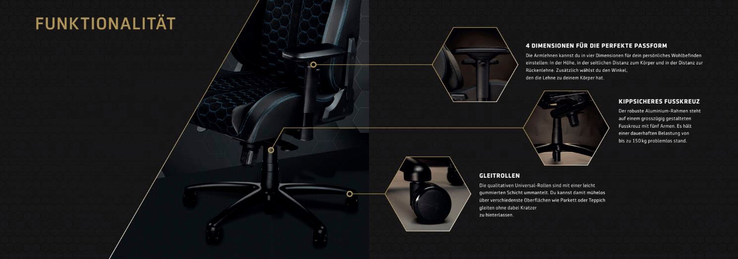 Joule Performance Gaming-Stuhl »Alcantara«, WERTIGES ECHTLEDER