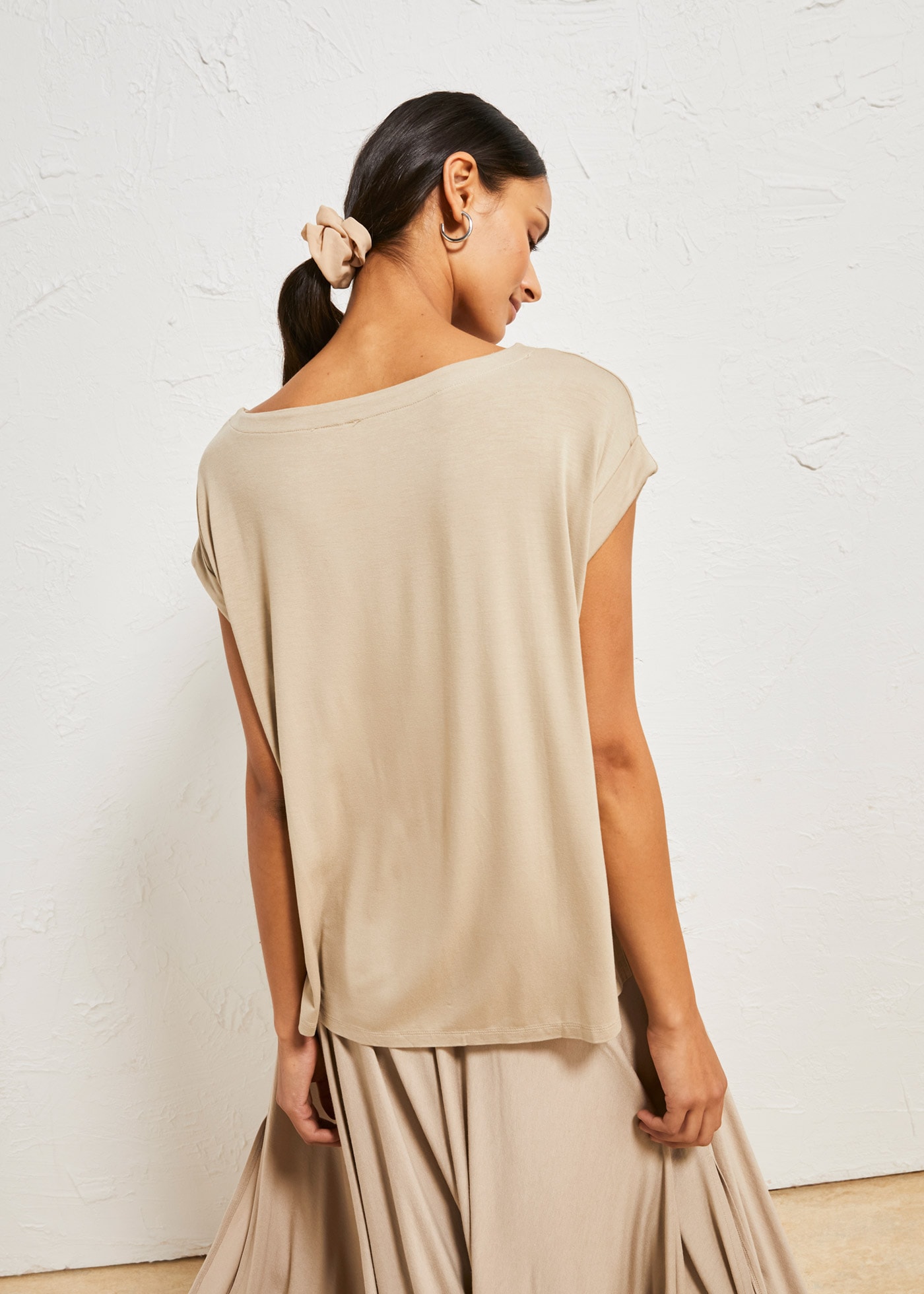 bonprix Oversize-Shirt »Oversize-Shirt aus fließender Viskose« Oversize-Shirt aus fließender Viskose