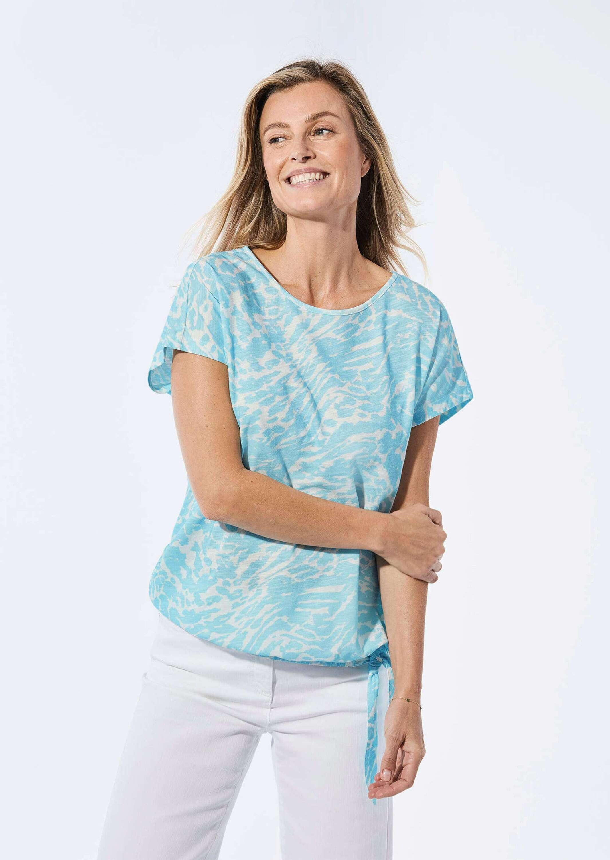 GOLDNER Kurzarmshirt »Shirt mit U-Boot-Ausschnitt«