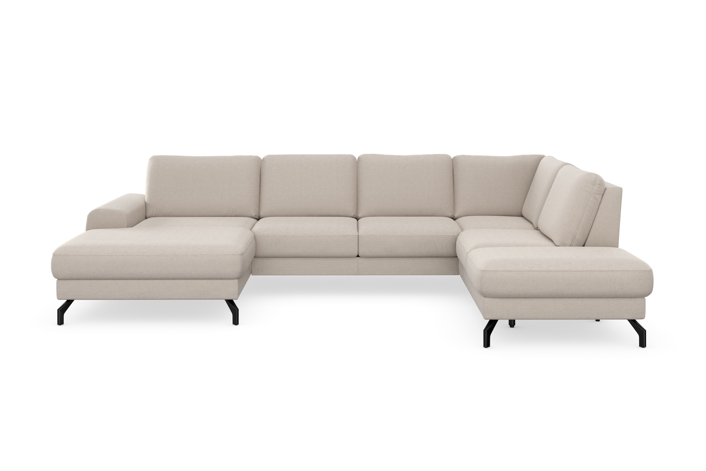 sit&more Wohnlandschaft »Cinturo U-Form«, inklusive Sitztiefenverstellung und Federkern, Sitzhöhe 45 cm