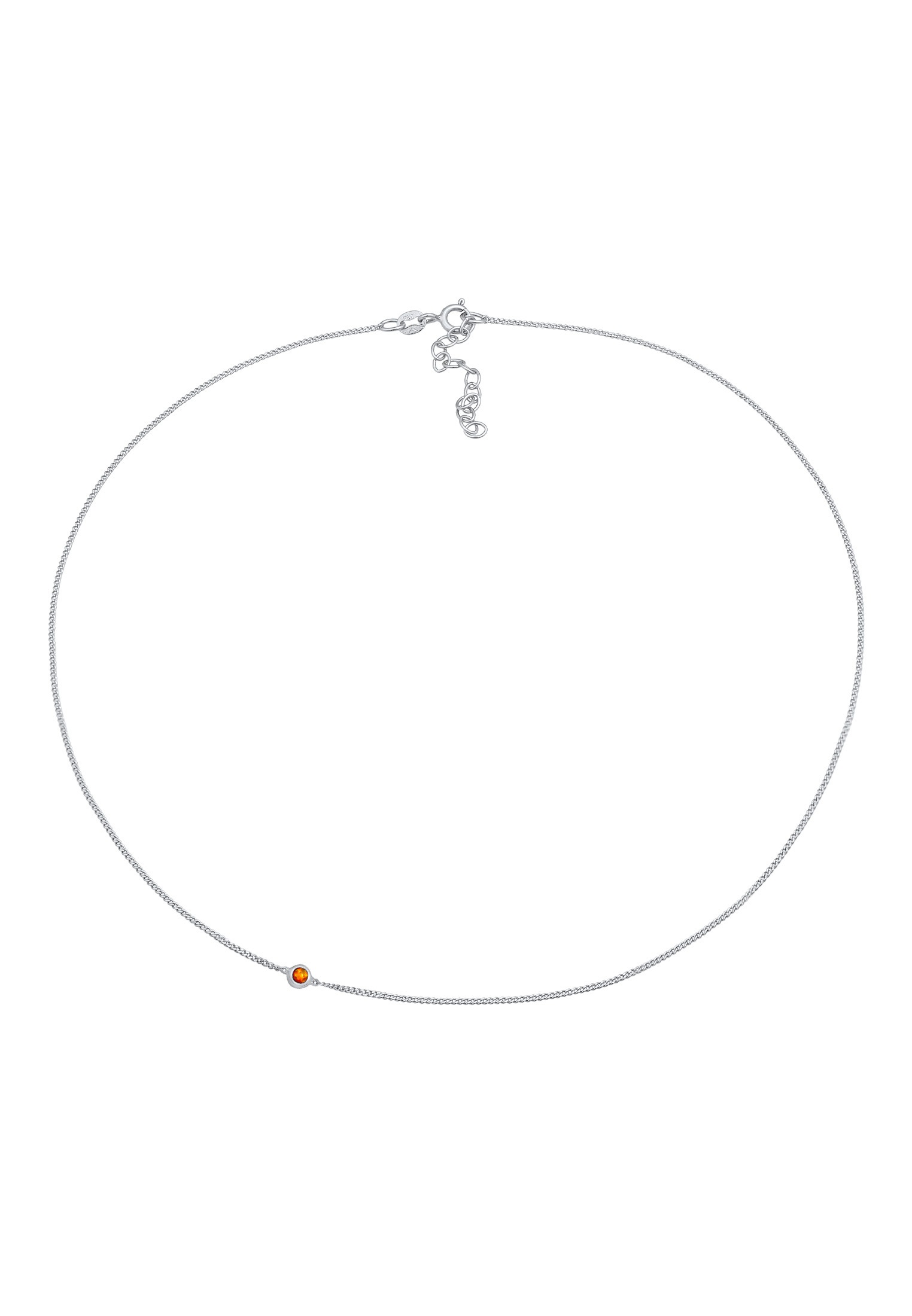 Elli Choker »Halskette Choker Synthetischer Opal Anhänger Trend 925 Silber«