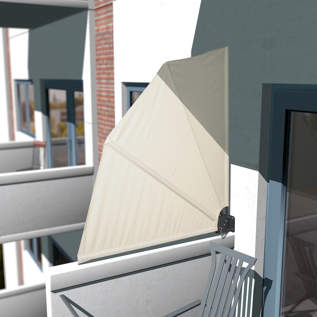 KONIFERA Sichtschutzfächer »Balkonfächer/ Markise für Balkon«, BxH: 140x140 cm, klappbar