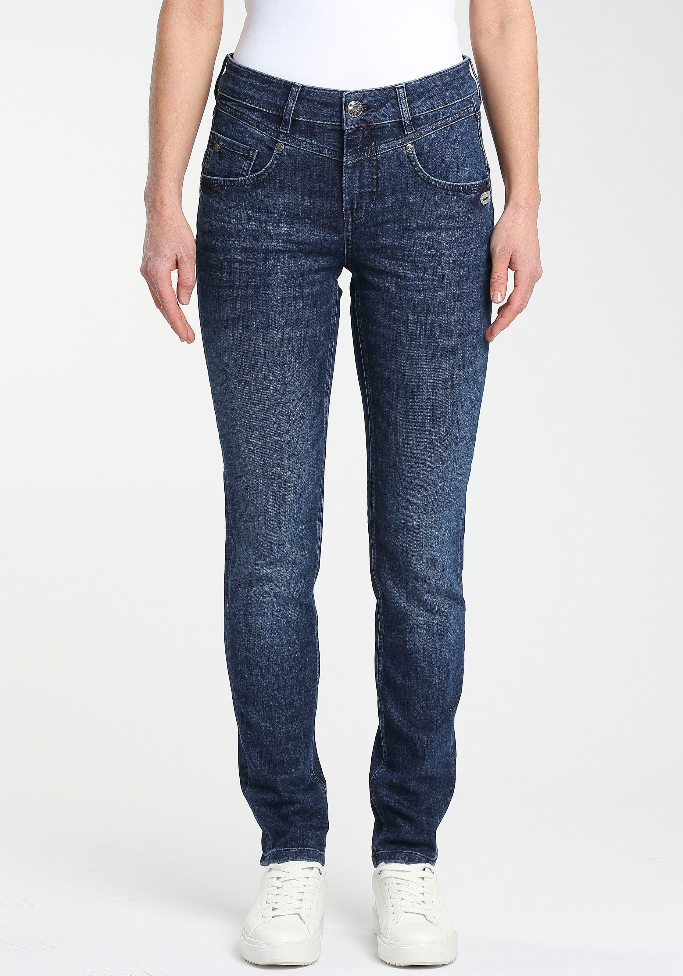 GANG Skinny-fit-Jeans »94MARISSA«, mit modischer V-Passe vorn & hinten