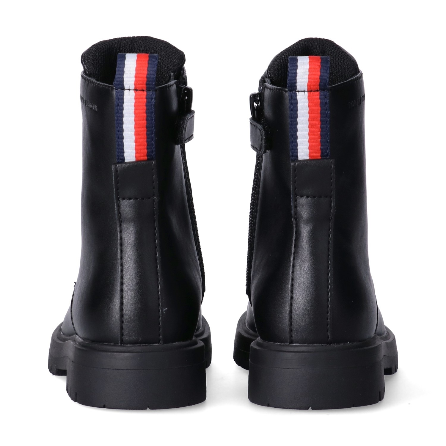 Tommy Hilfiger Schnürboots  Herbstboots, Schnürstiefelette mit farbigem Textilband an der Ferse