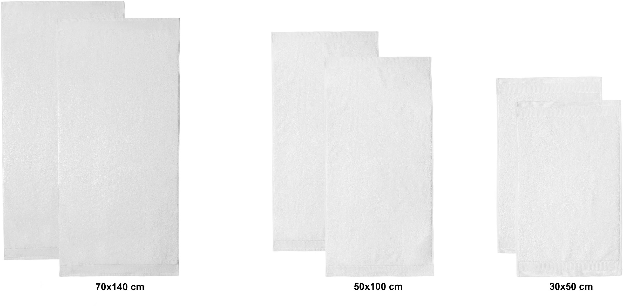 OTTO home Handtuch Set »Fenya, Premium Handtücher, 550 gr/m²«, Set, 6 tlg., Walkfrottier, Premium Handtücher mit Bordüre, Handtuch-Set, 100% Baumwolle