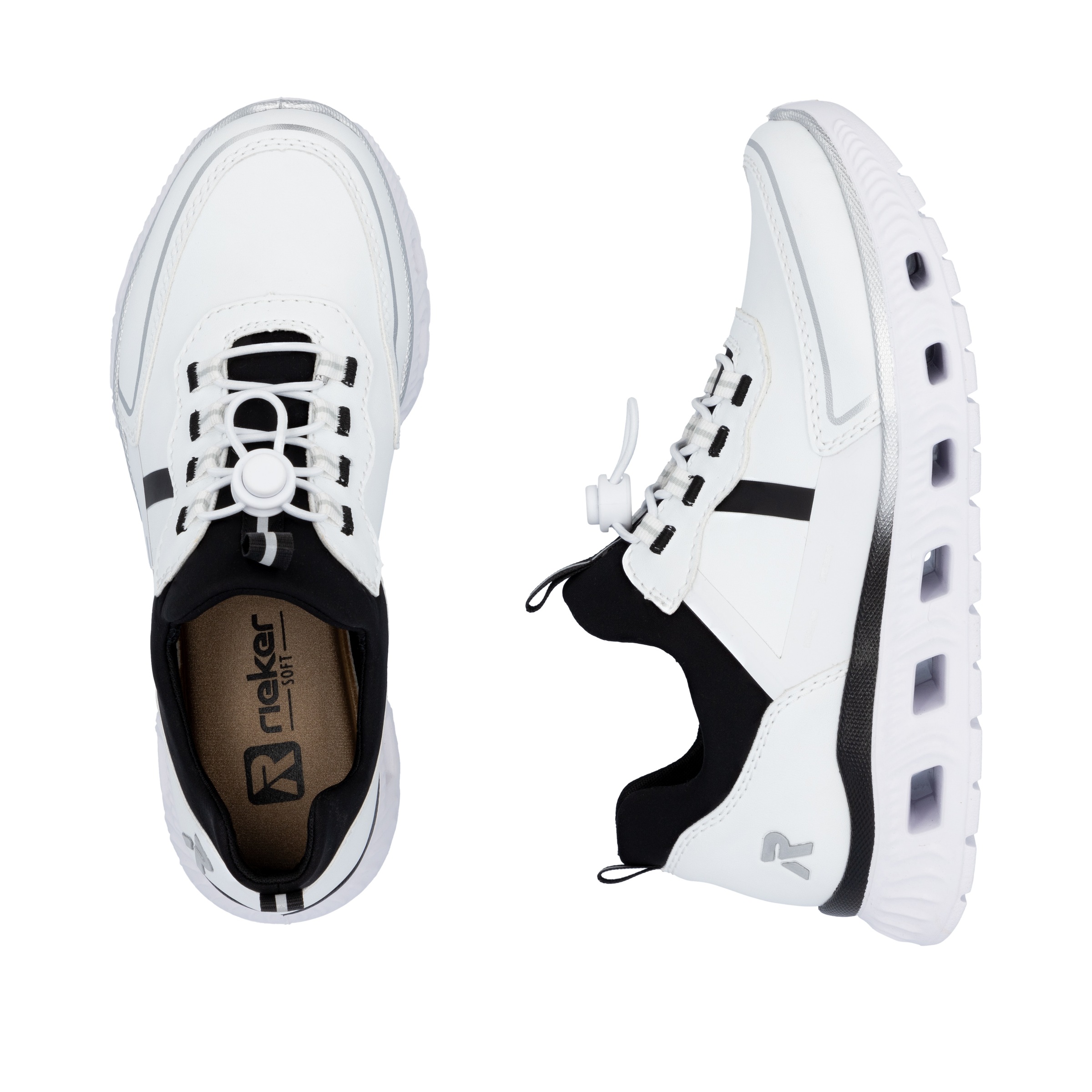 RIEKER Sport Slip-On Sneaker »Edina«, Chunky Slipper, Freizeitschuh in veganer Verarbeitung