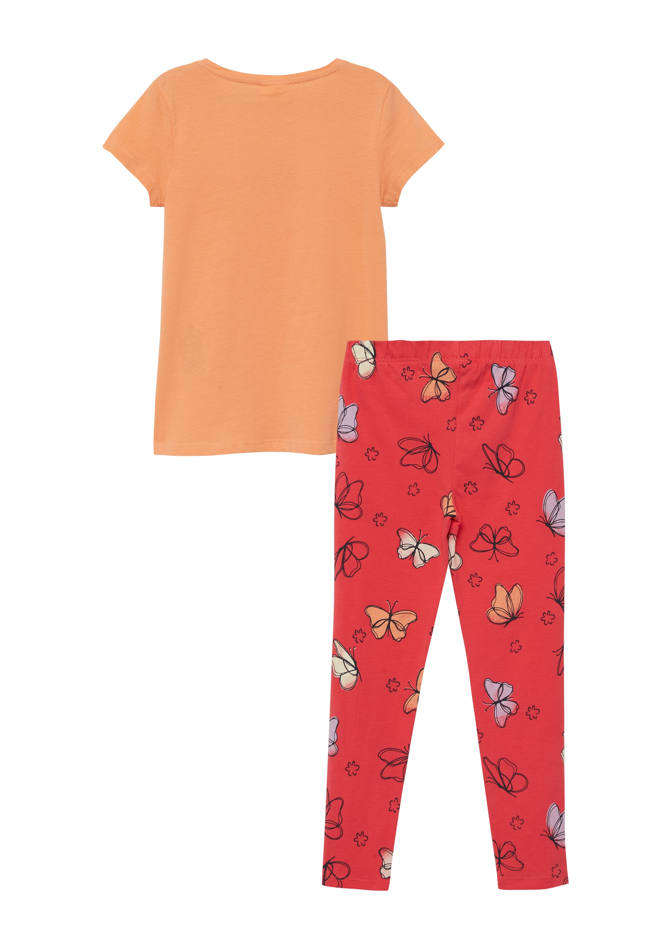s.Oliver Junior Shirt & Leggings 2 2er Set, gemusterte Leggings und Sommershirt, für Girls