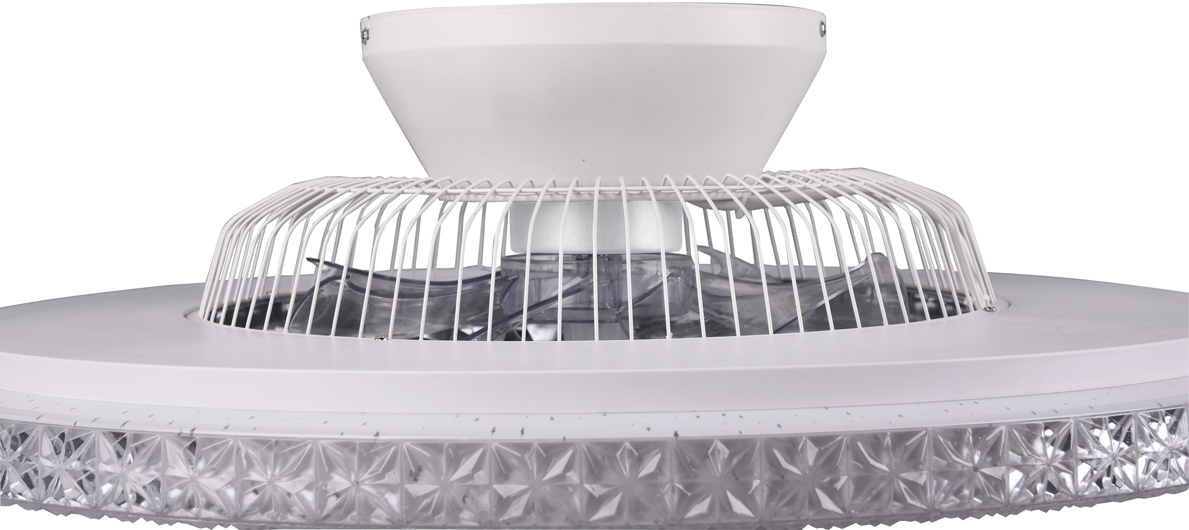 TRIO Leuchten LED Deckenleuchte »Harstad«, mit Ventilator, Fernbedienung, integrierter Dimmer und Nachtlicht. Leuchte und Ventilator getrennt schaltbar