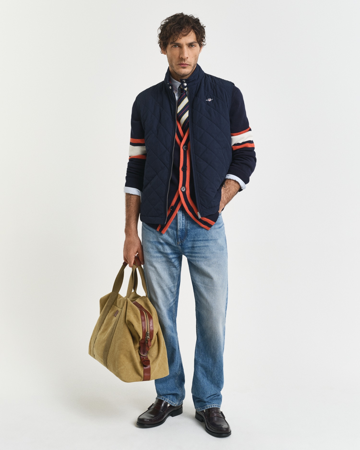 Gant Steppweste »QUILTED WINDCHEATER VEST« mit Wattierung aus recyceltem Polyester