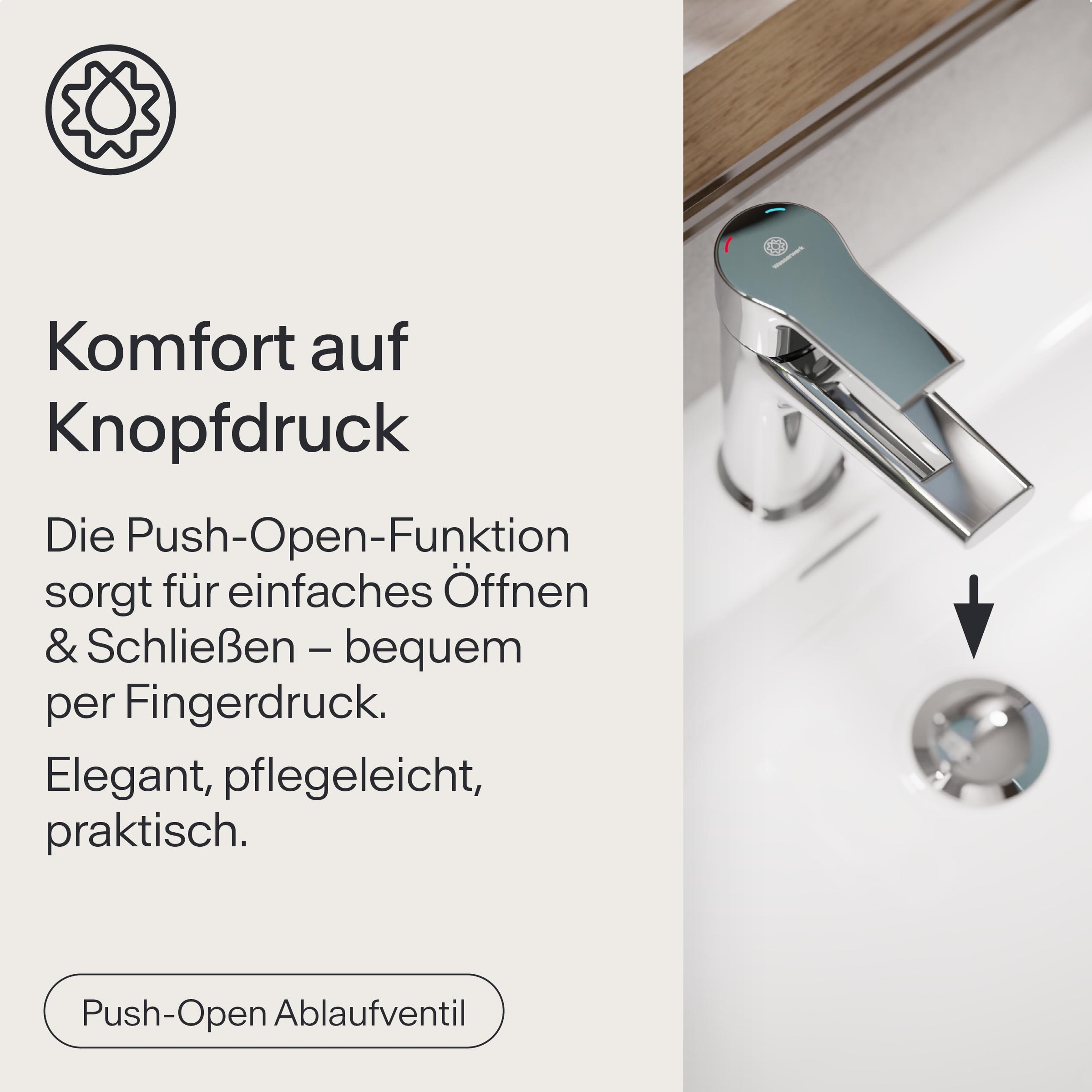 WASSERWERK Waschtischarmatur »WT 13« inkl. Popup, wassersparend