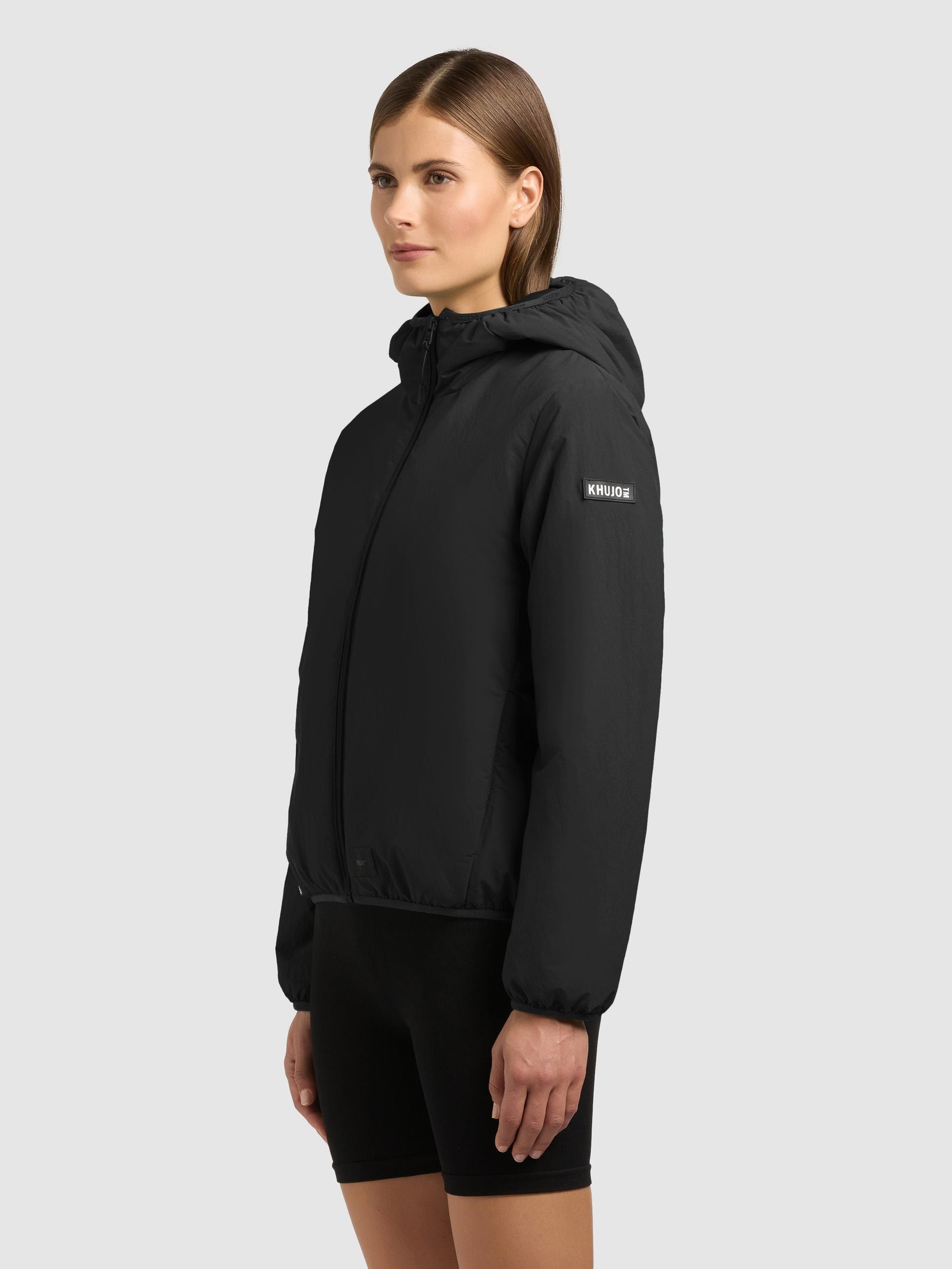 khujo Outdoorjacke »Outdoorjacke Shelly2« mit Kapuze packbare Damen Übergangsjacke mit Tasche