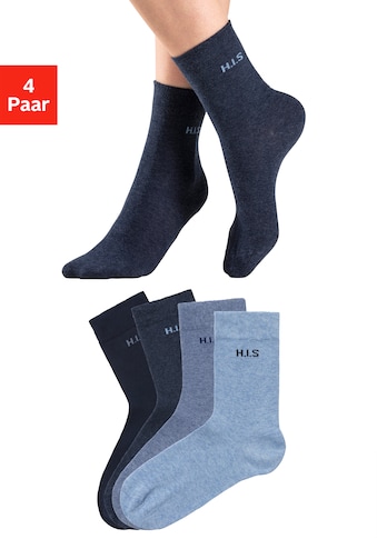H.I.S Socken, (4 Paar), ohne einschneidendes Bündchen kaufen
