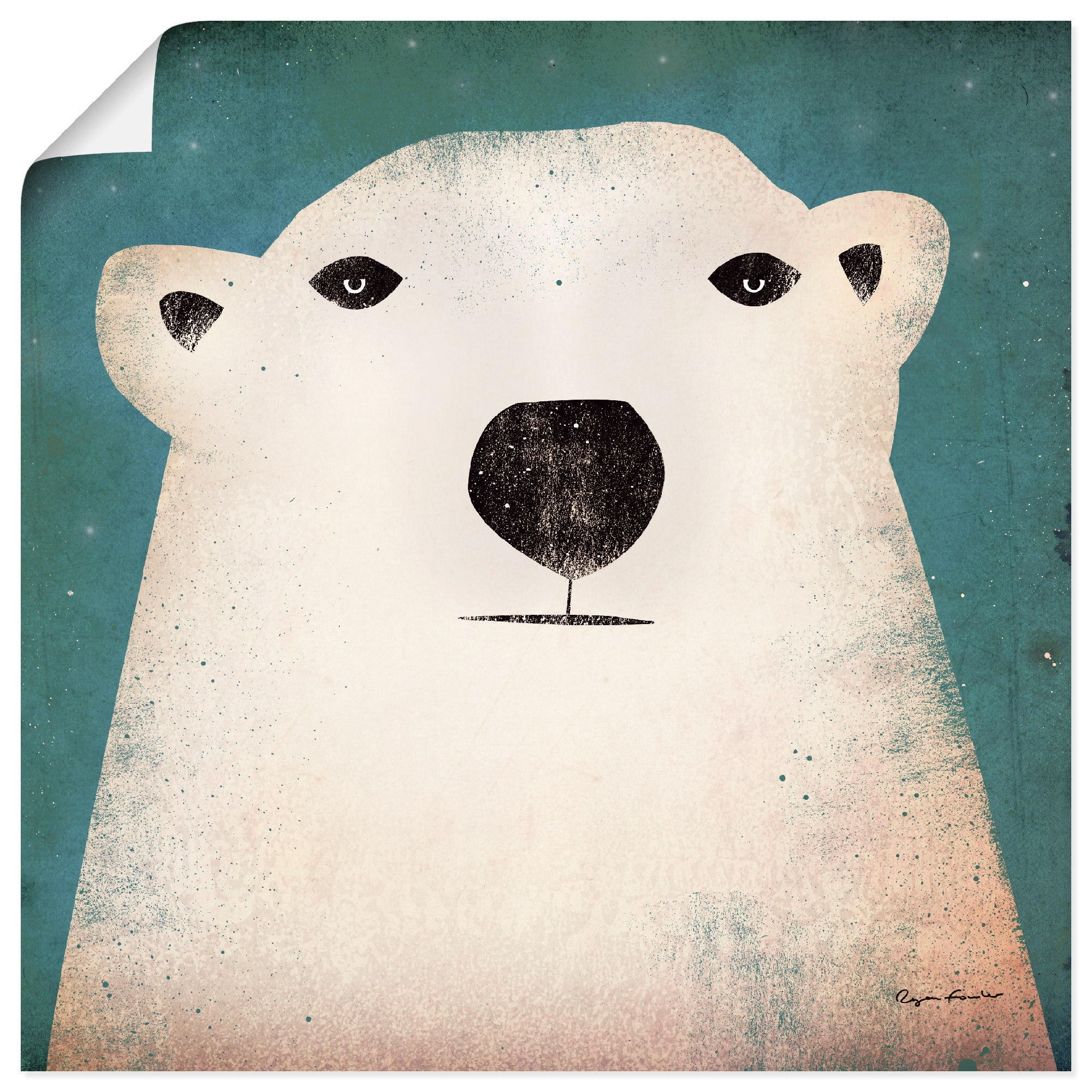Wandbild »Eisbär«, Tiere, (1 St.), als Poster, Wandaufkleber in verschied. Größen