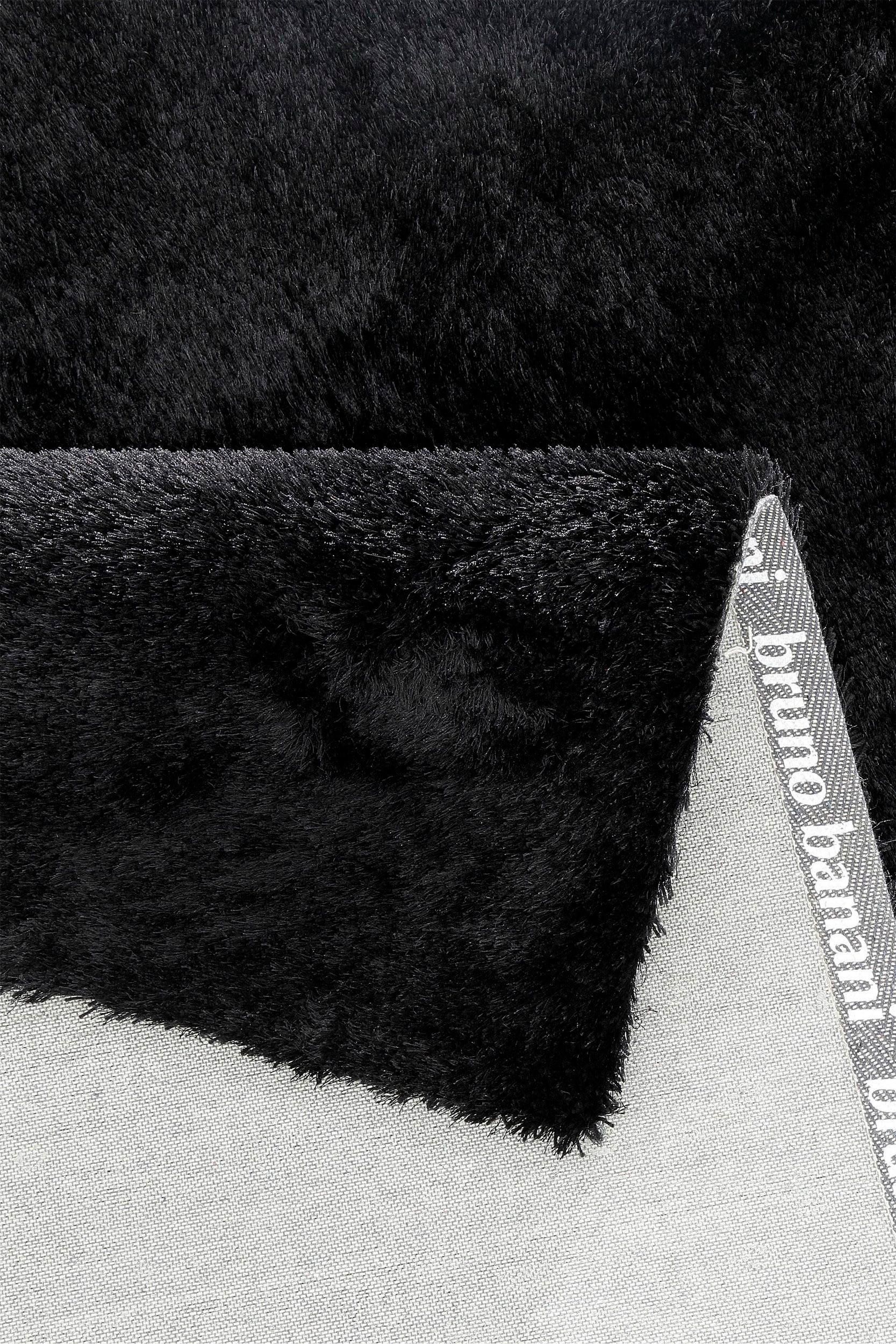 Bruno Banani Teppich »Dana Teppich, besonders weich und kuschelig, Kundenliebling«, rechteckig, 30 mm Höhe, uni, Mikrofaser Teppiche, Wohnzimmer, Schlafzimmer, Esszimmer