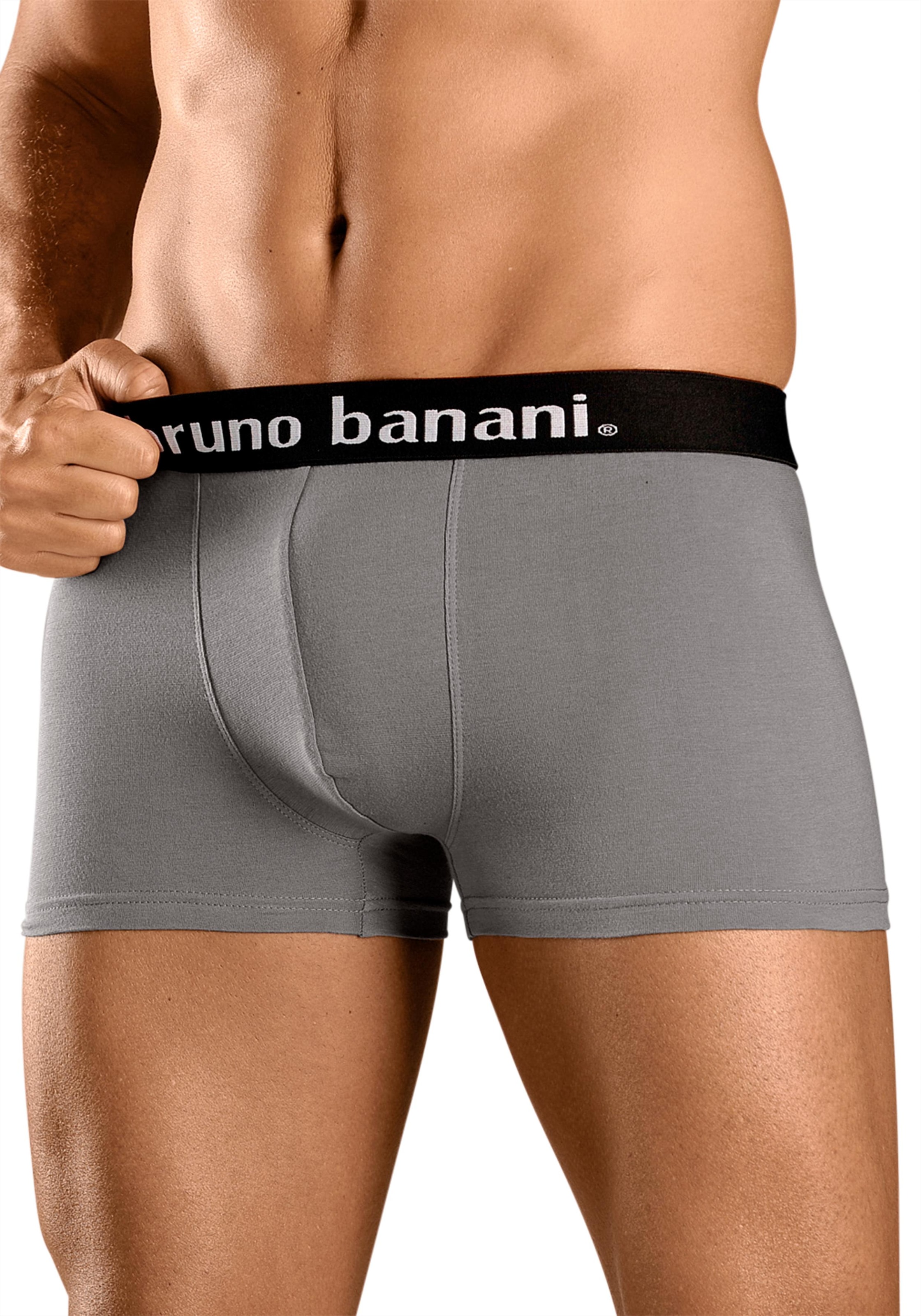 Bruno Banani Boxer »Boxershorts für Herren«, (Packung, 4 St.), mit Kontrast-Webbund