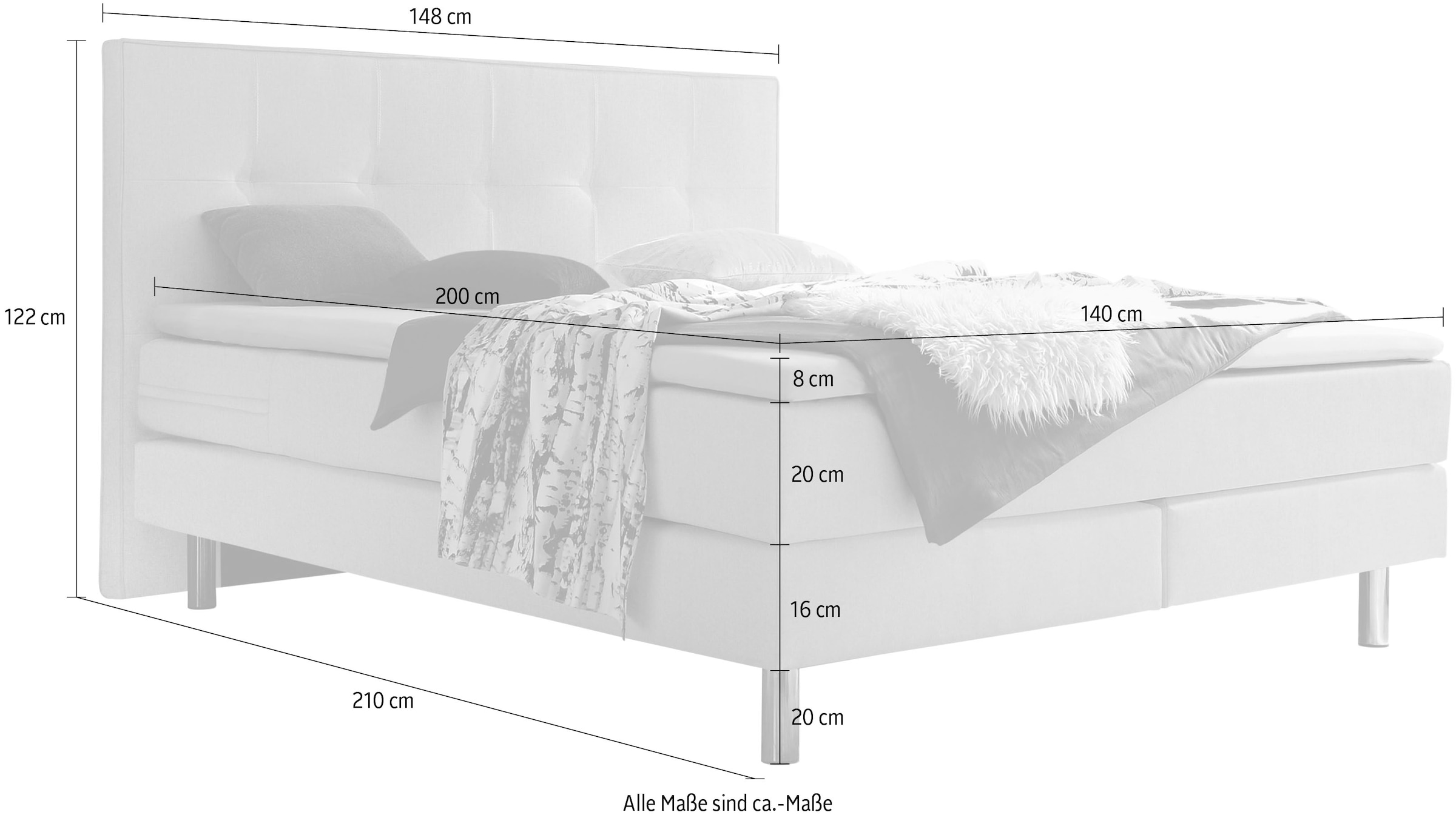 HASENA Boxspringbett »Fleur«