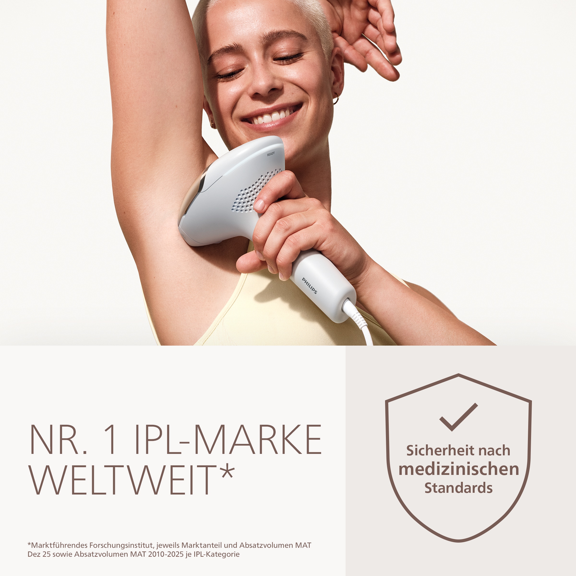 Philips IPL-Haarentferner »Philips Lumea Series 9000 BRI984/00, NEUHEIT« 4 Aufsätze (Achseln, Bikinizone, Körper, Gesicht)