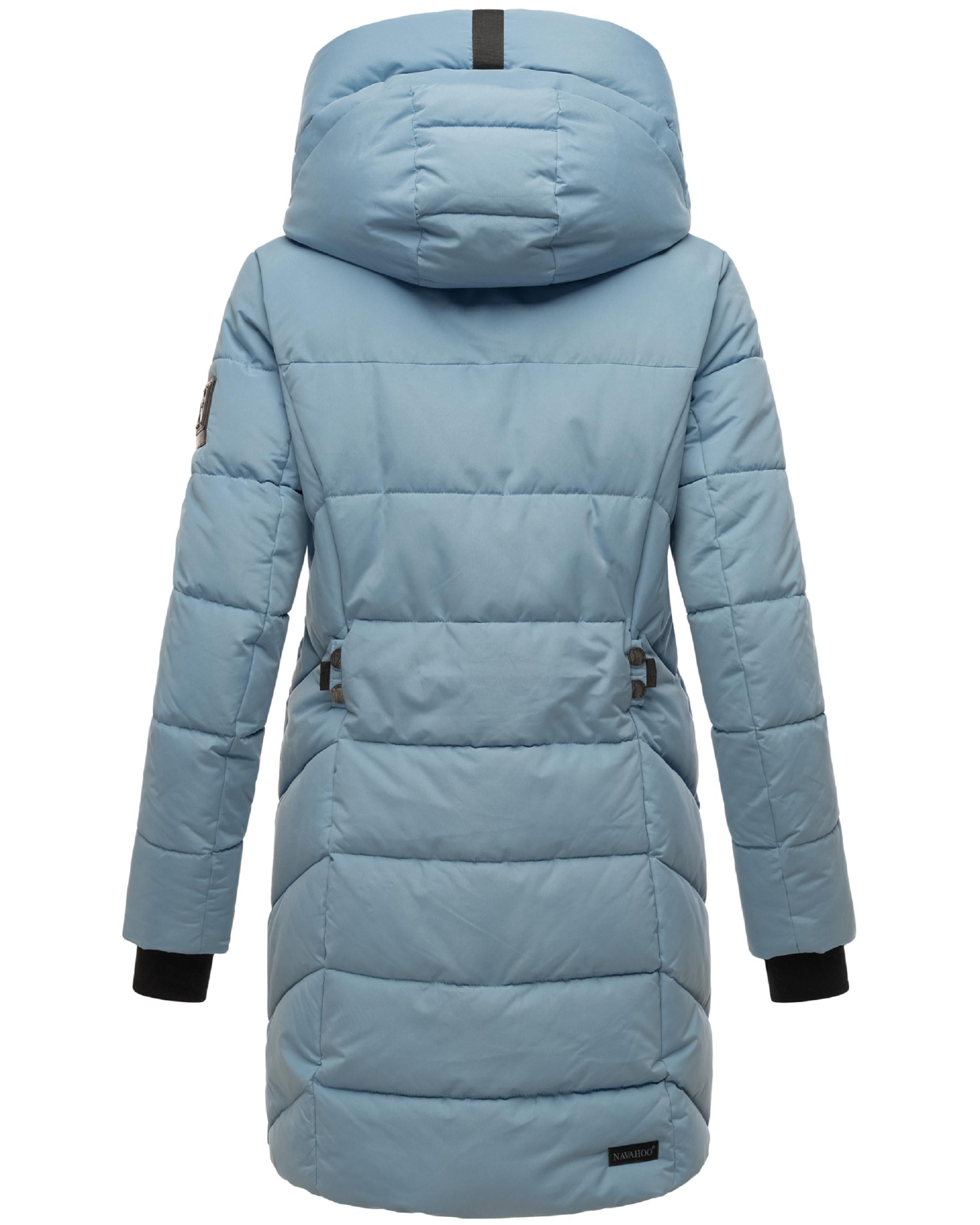 Navahoo Steppmantel »Steppmantel Knutschilein«, Stylischer Damenmantel mit abnehmbarem Fleece-Kragen