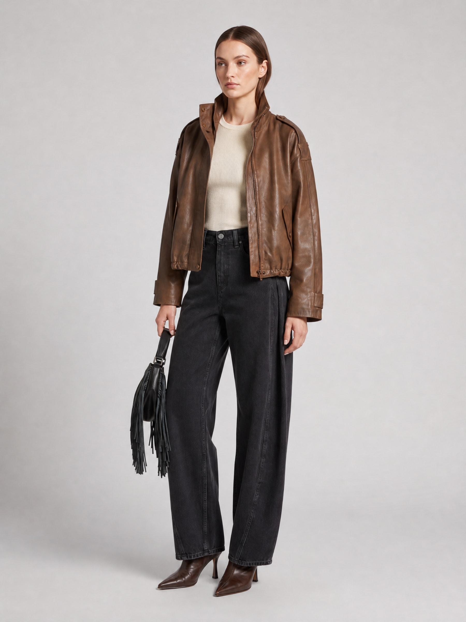 RICANO Lederjacke »Lederjacke Debora« Handgefertigt aus echtem Leder