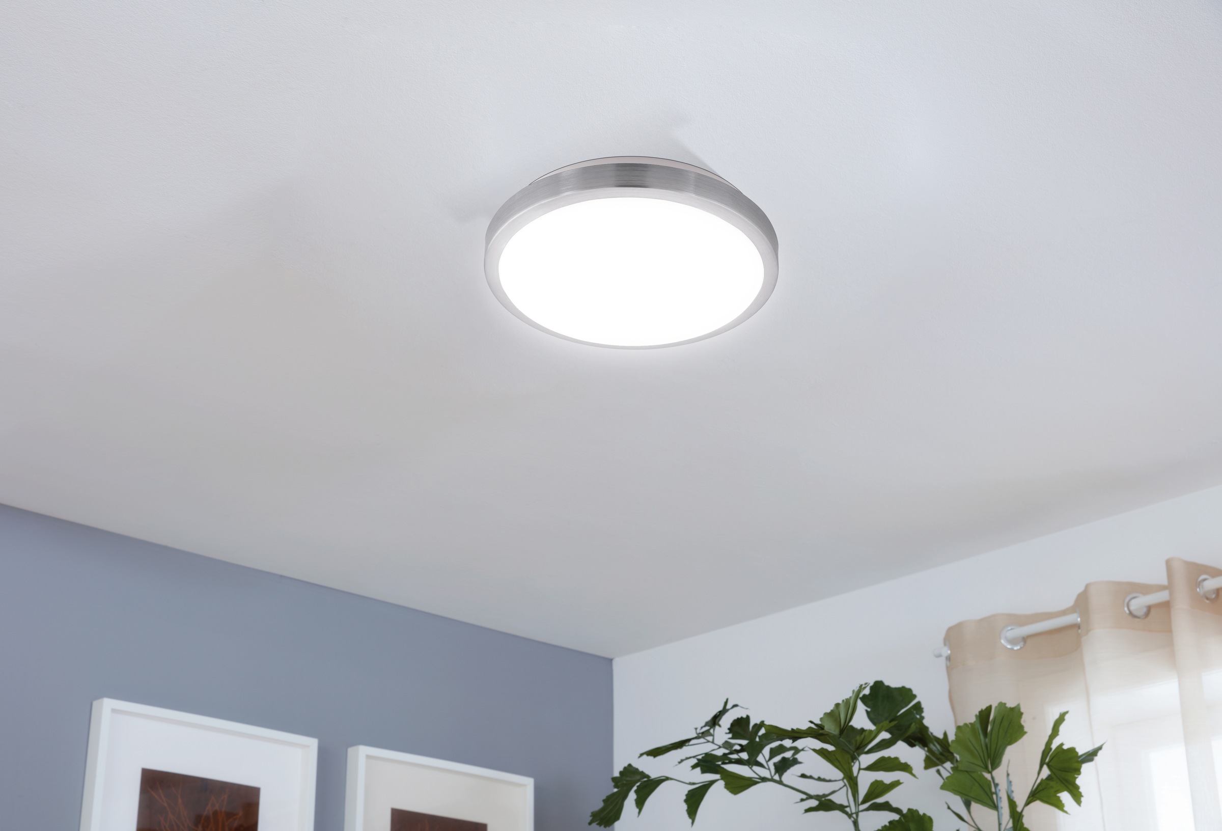 EGLO LED Deckenleuchte »COMPETA 1«, 1 flammig, Leuchtmittel LED-Board | LED fest integriert, Stahl und Kunststoff, Esszimmer, Industrial, minimalistisch