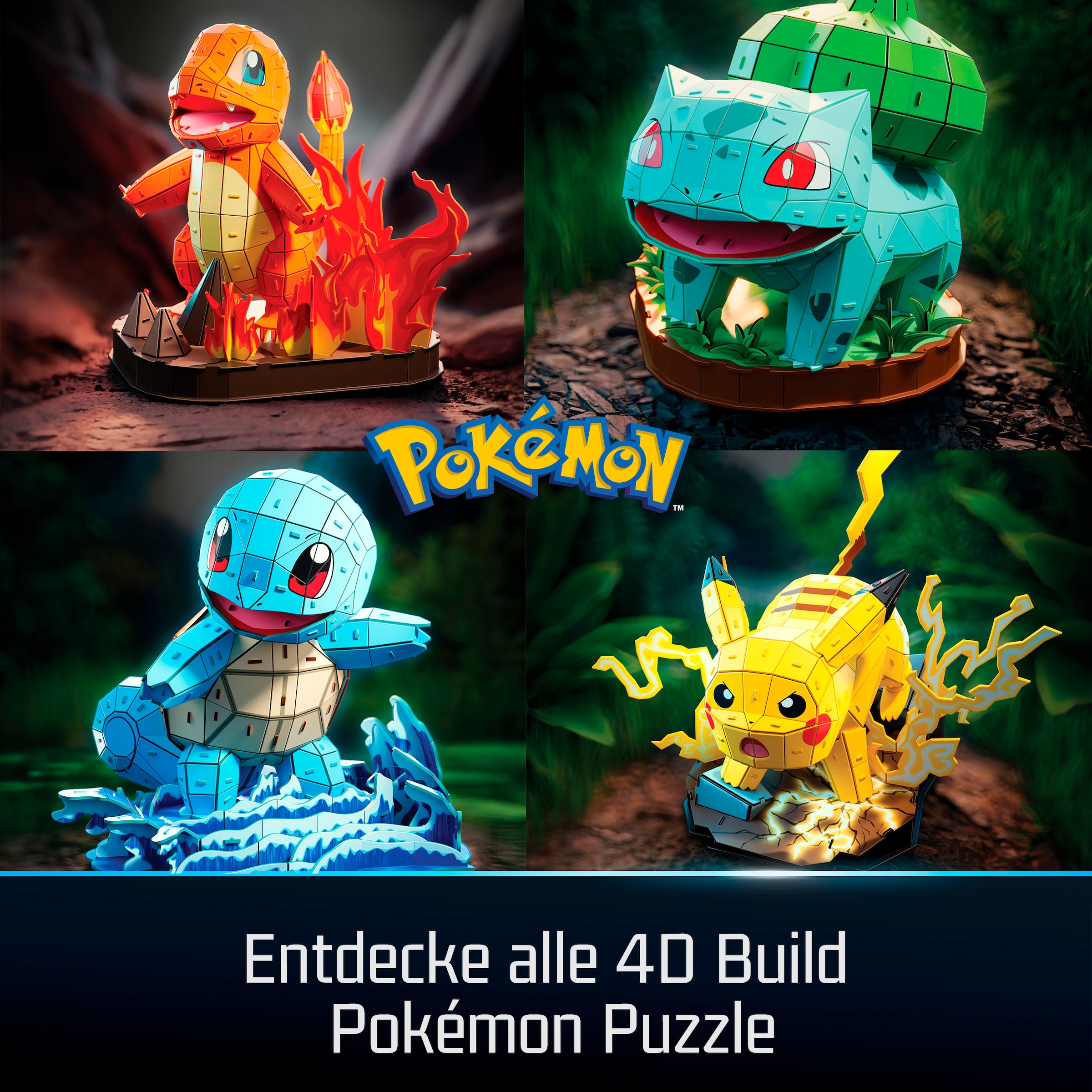 Spin Master Puzzle »4D Build - Pokémon Pikachu«