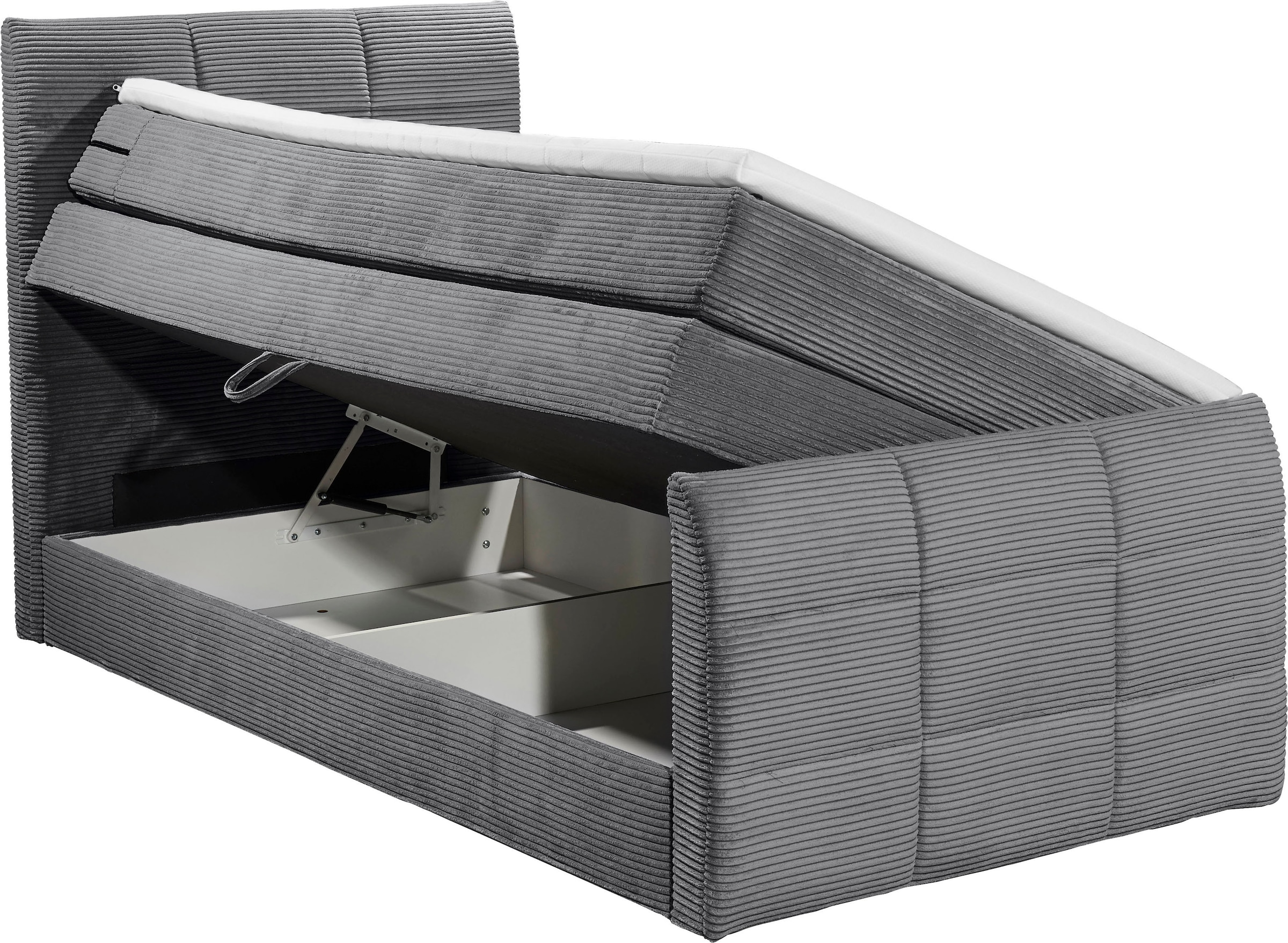 ED EXCITING DESIGN Boxspringbett »Bolivia« harte Seite mit Kokosmatte, weiche Seite mit Filzabdeckung