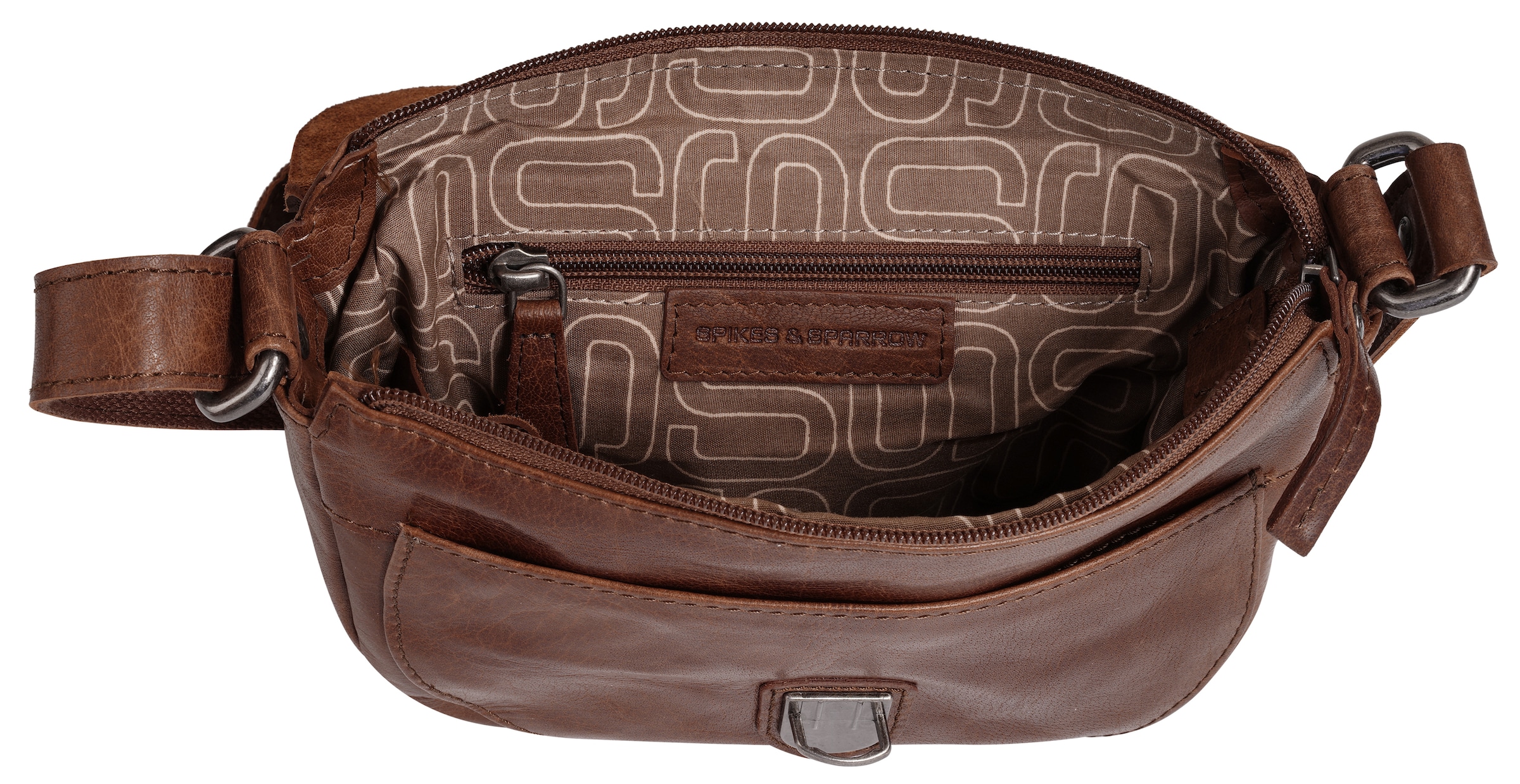 Spikes & Sparrow Umhängetasche »SPIKES & SPARROW Damen echt Leder« echt Leder