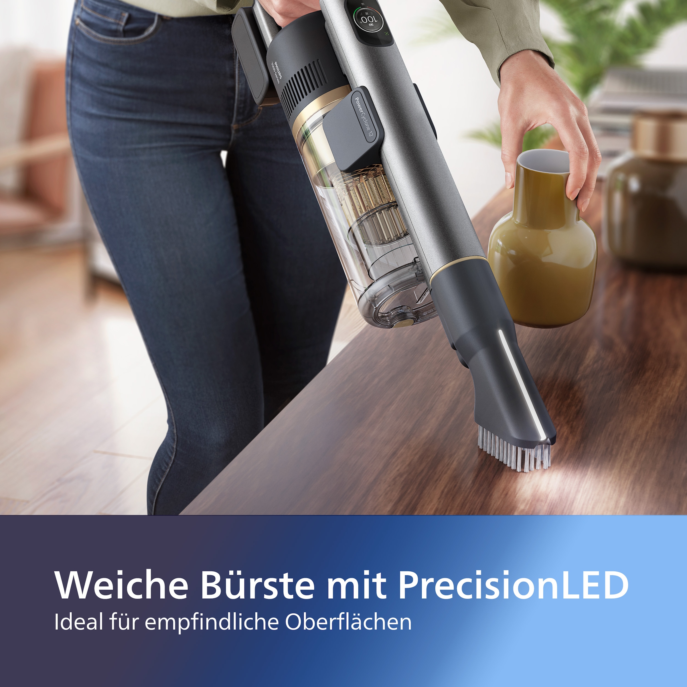 Philips Staubsaugerdüsen-Set »XV1685/01 Cordless VC 7000 & 8000 Series«, (Set, 4 tlg.), Düsen mit der PrecisionLED Technologie ausgestattet