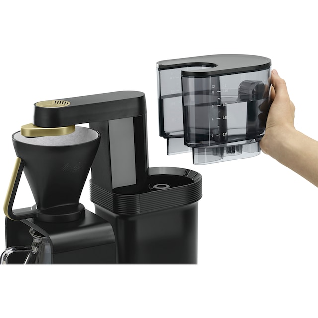 Melitta Filterkaffeemaschine »epour® 1024-12«, 1 l Kaffeekanne,  Papierfilter, 1x4, Schwarz/Gold jetzt online bei OTTO