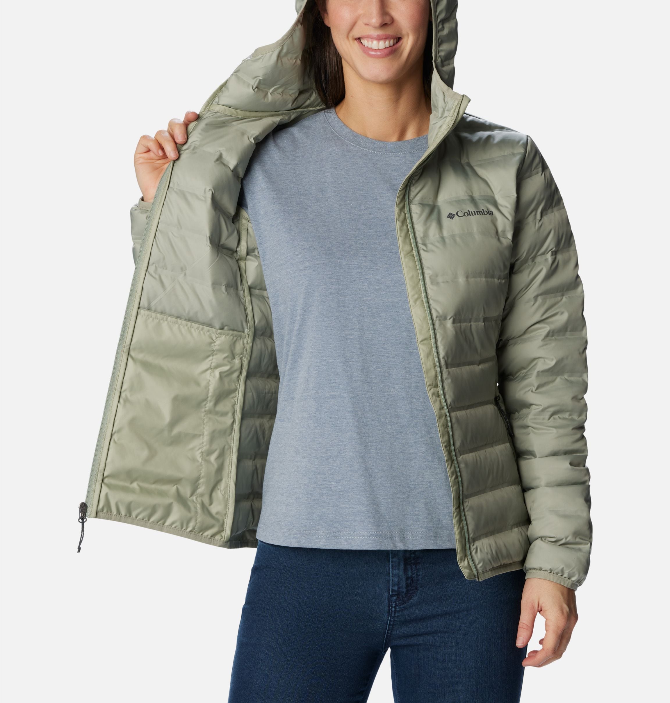 Columbia Daunenjacke »Lake 22 II Down Hooded Jacket«, Übergangsjacke die Wasserabweisend ist