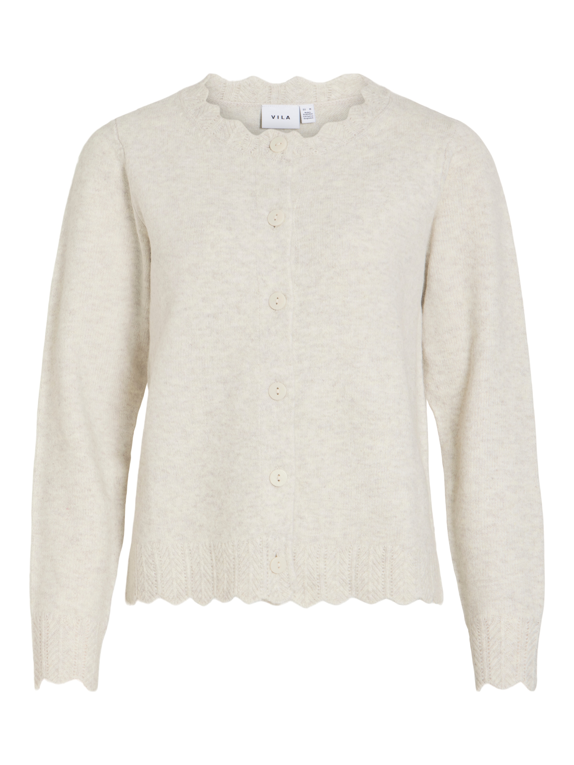 Vila Strickjacke »VINIKOLINA L/S O-NECK KNIT CARDIGAN-NOOS« Materialmix, Stretch, regular fit