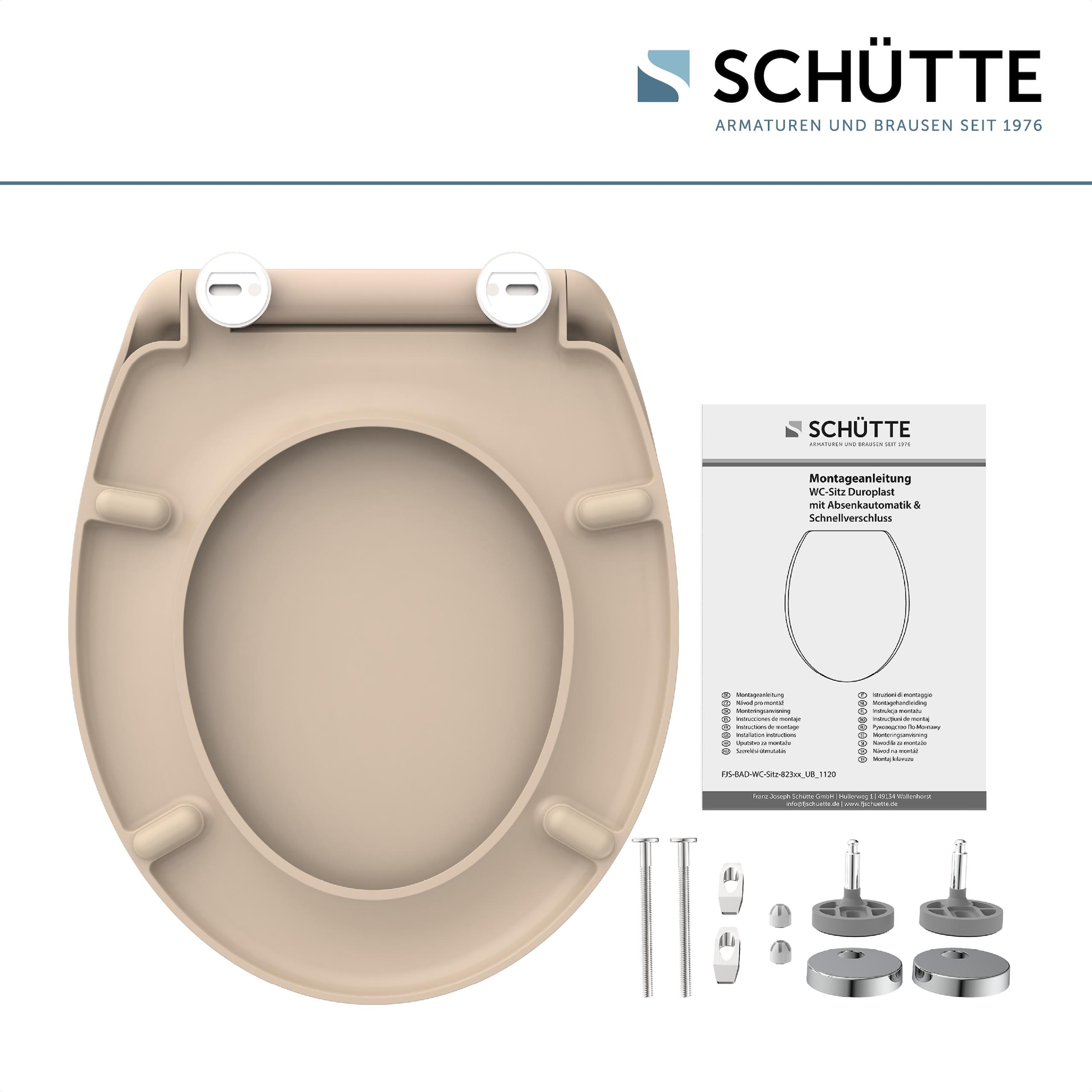 Schütte WC-Sitz mit Absenkautomatik und Schnellverschlusstechnik