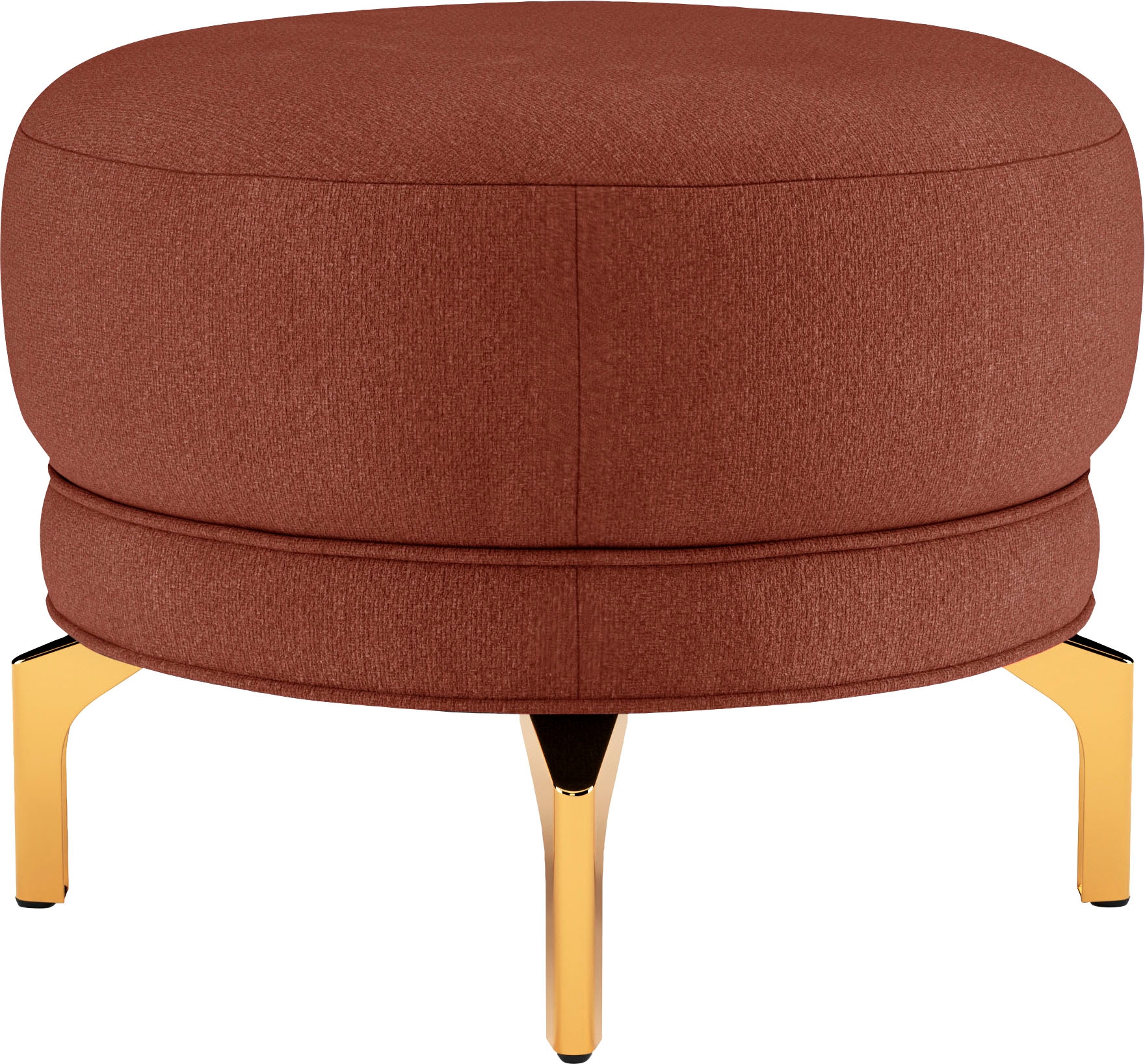 sit&more Polsterhocker »Orient 3«, goldfarbene Metallfüße