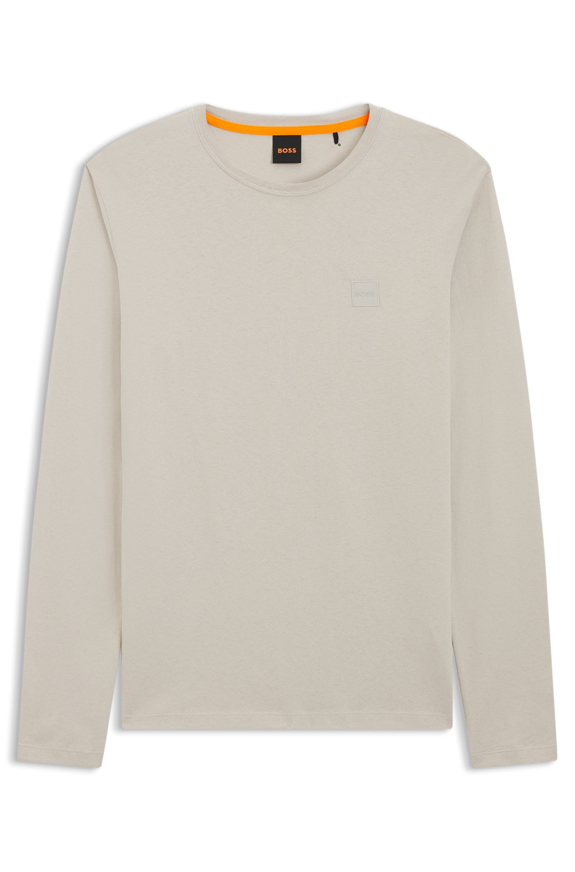 BOSS ORANGE Langarmshirt »Tacks«, mit Markenlogo auf der Brust