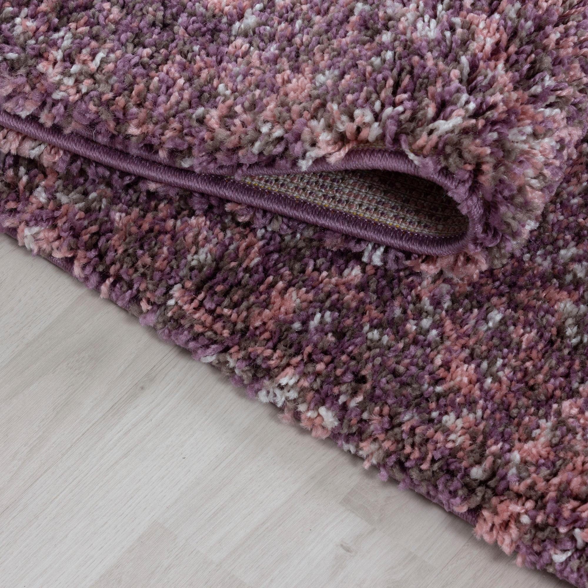 Ayyildiz Teppiche Hochflor-Teppich »Enjoy Shaggy«, rechteckig, 50 mm Höhe, auch als Läufer, Shaggy, Langflor, meliert, Wohnzimmer