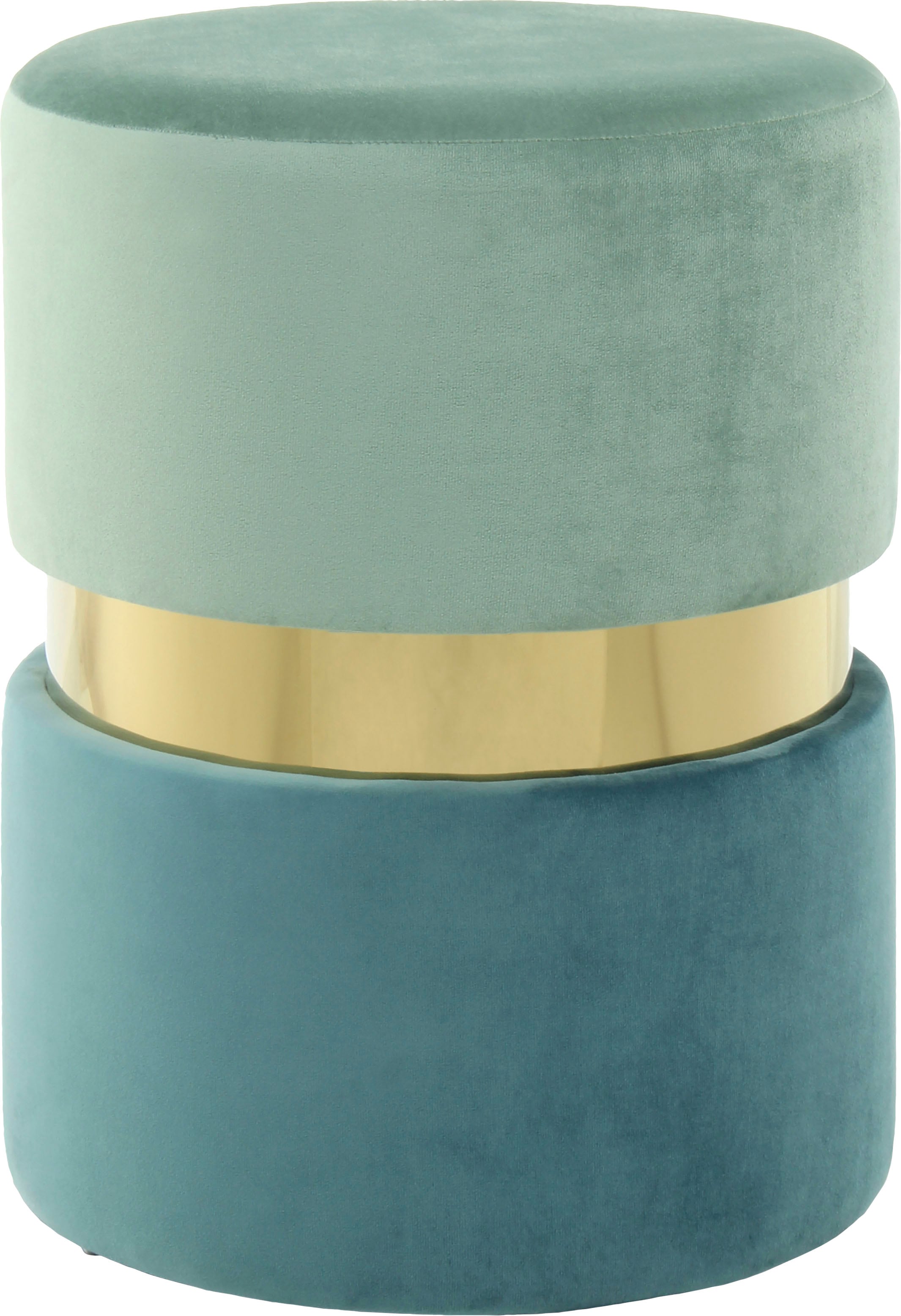 Kayoom Sitzhocker »Hocker Gipsy 825, stilvoller Sitzhocker, runde Form, stilvolles Design« 1 Stk. tlg. samtweich, platzsparend, vielfältig einsetzbar, weiche Polsterung