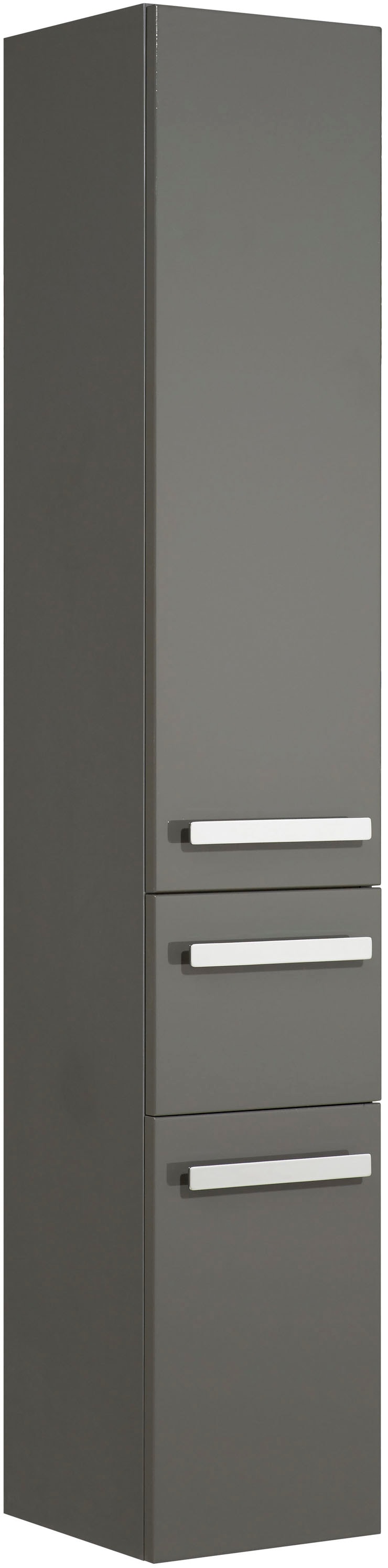 Saphir Badmöbel-Set »Serie 4005, vormontiert, Glaswaschbecken, Spiegelschrank«, (Set, 6 St.), Badezimmer-Set mit Unterschrank, Hängeschrank, Hochschrank, Türdämpfer