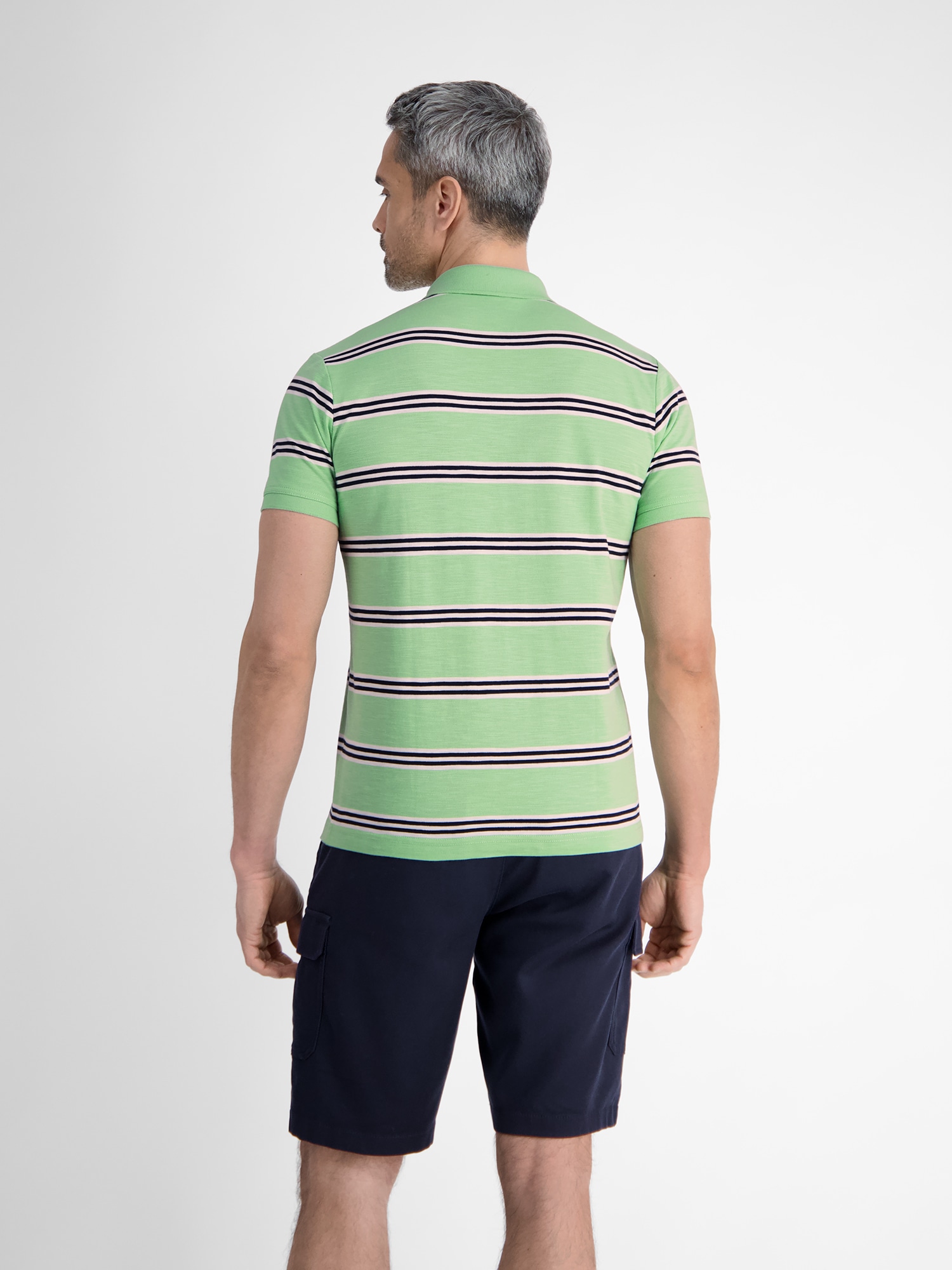 LERROS Poloshirt »LERROS Herren Poloshirt in Rugby-Optik«