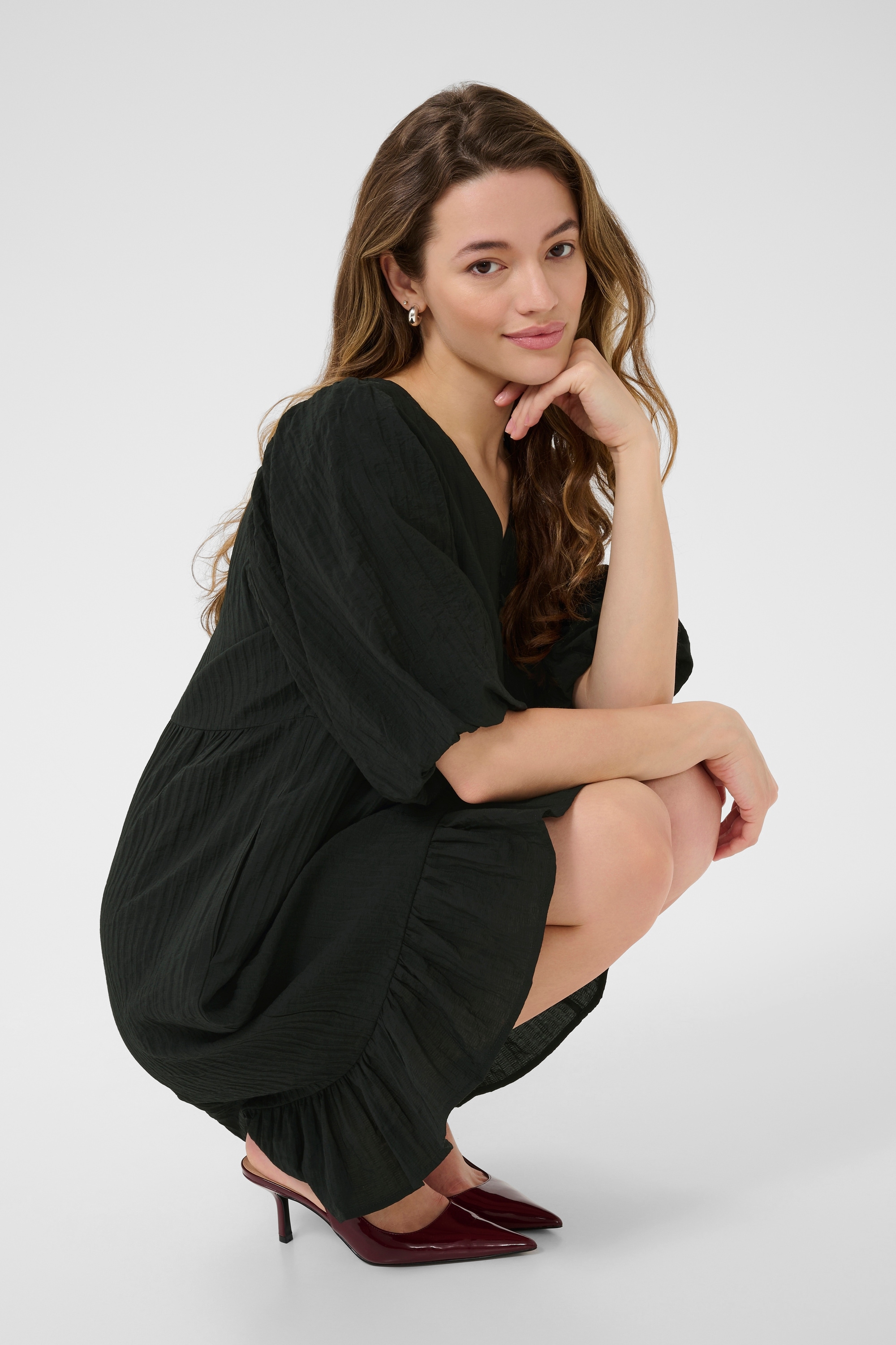 KAFFE Midikleid »Kleid KAlianna«