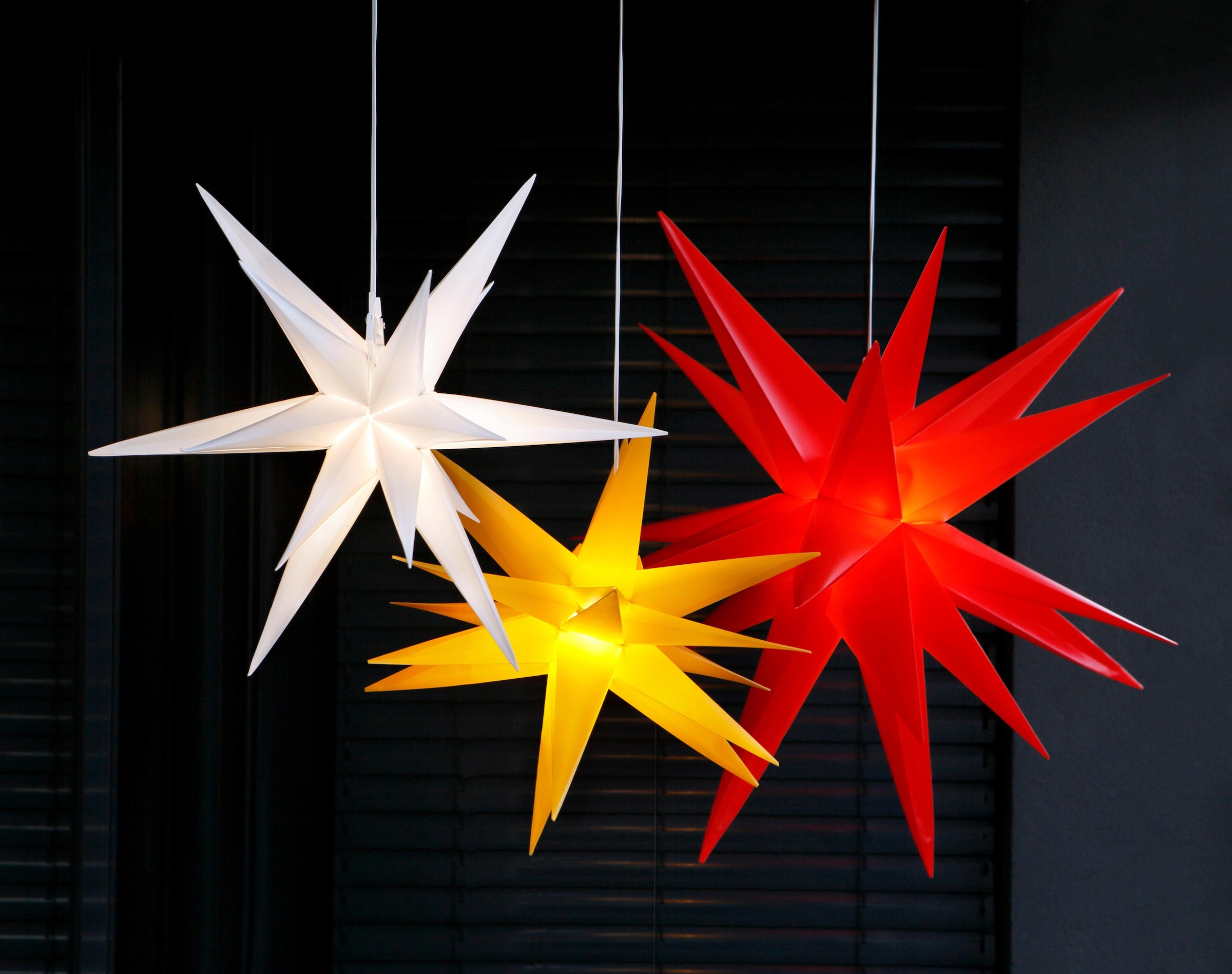 BONETTI LED Stern »Weihnachtsstern, 3D-Optik«, Ø 57 cm, mit  6-Stunden-Timer, Weihnachtsdeko aussen im OTTO Online Shop
